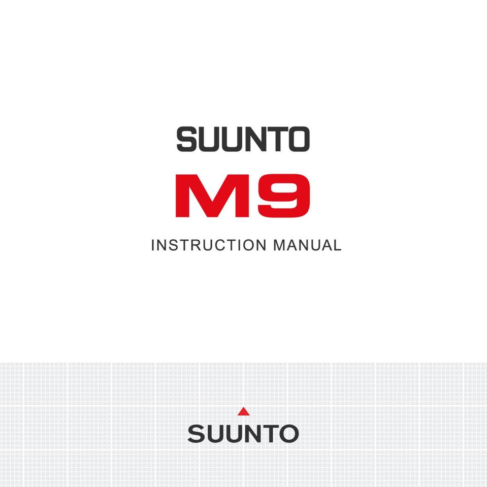 Suunto M9_en.p65 Watch User Manual