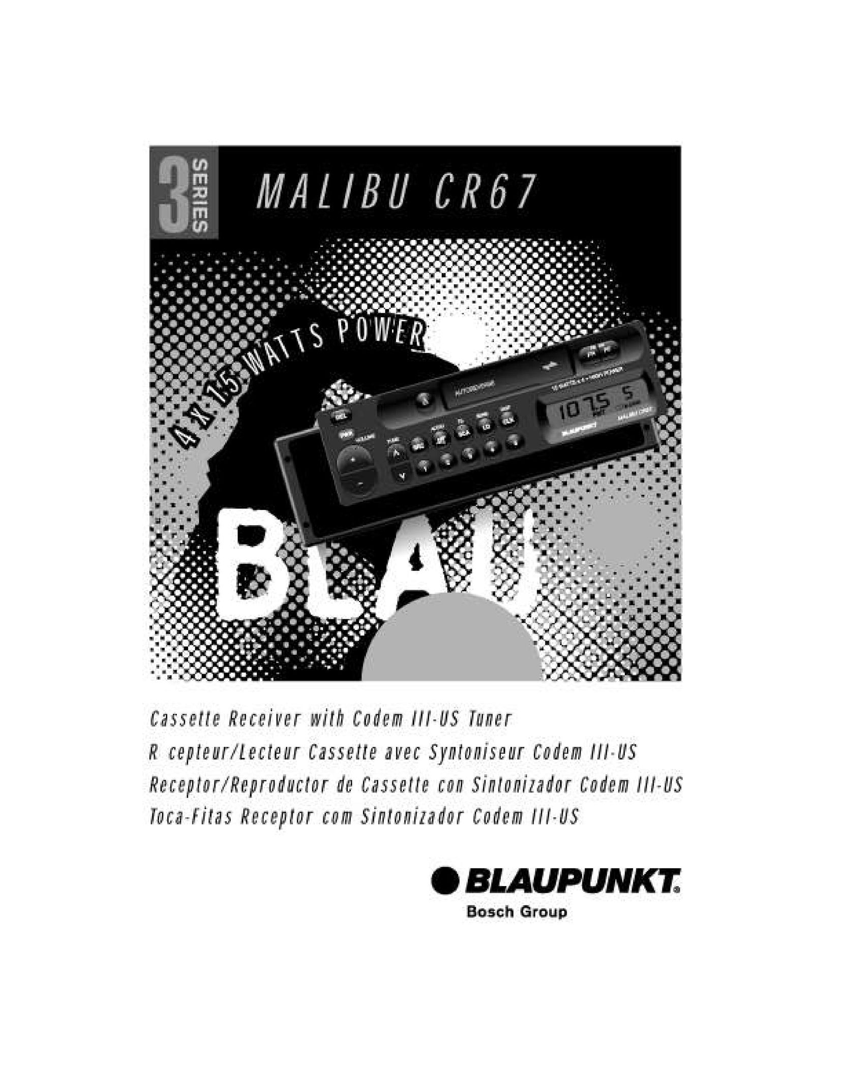 Blaupunkt CR67 Cassette Player User Manual