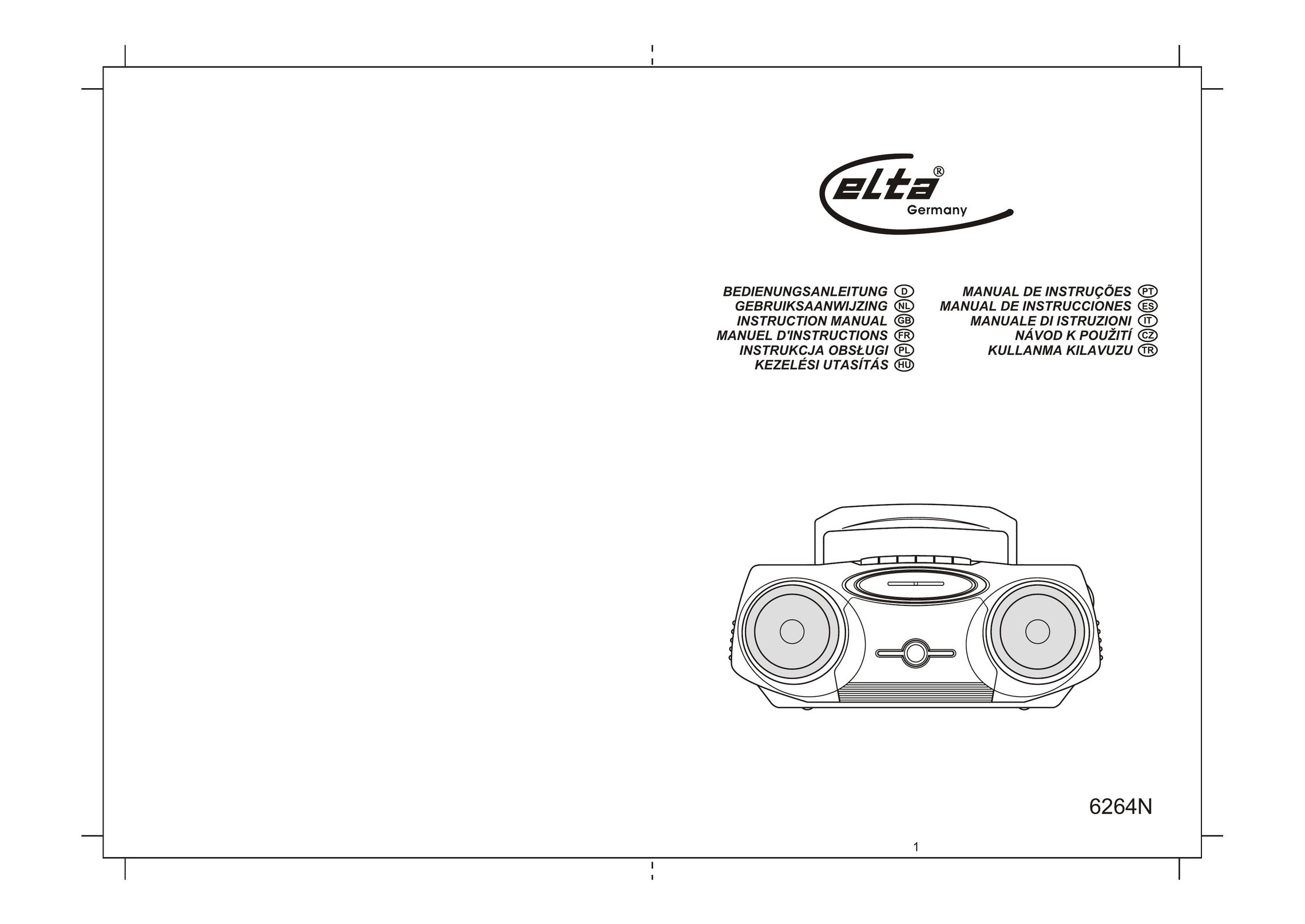 Elta 6264N Cassette Player User Manual