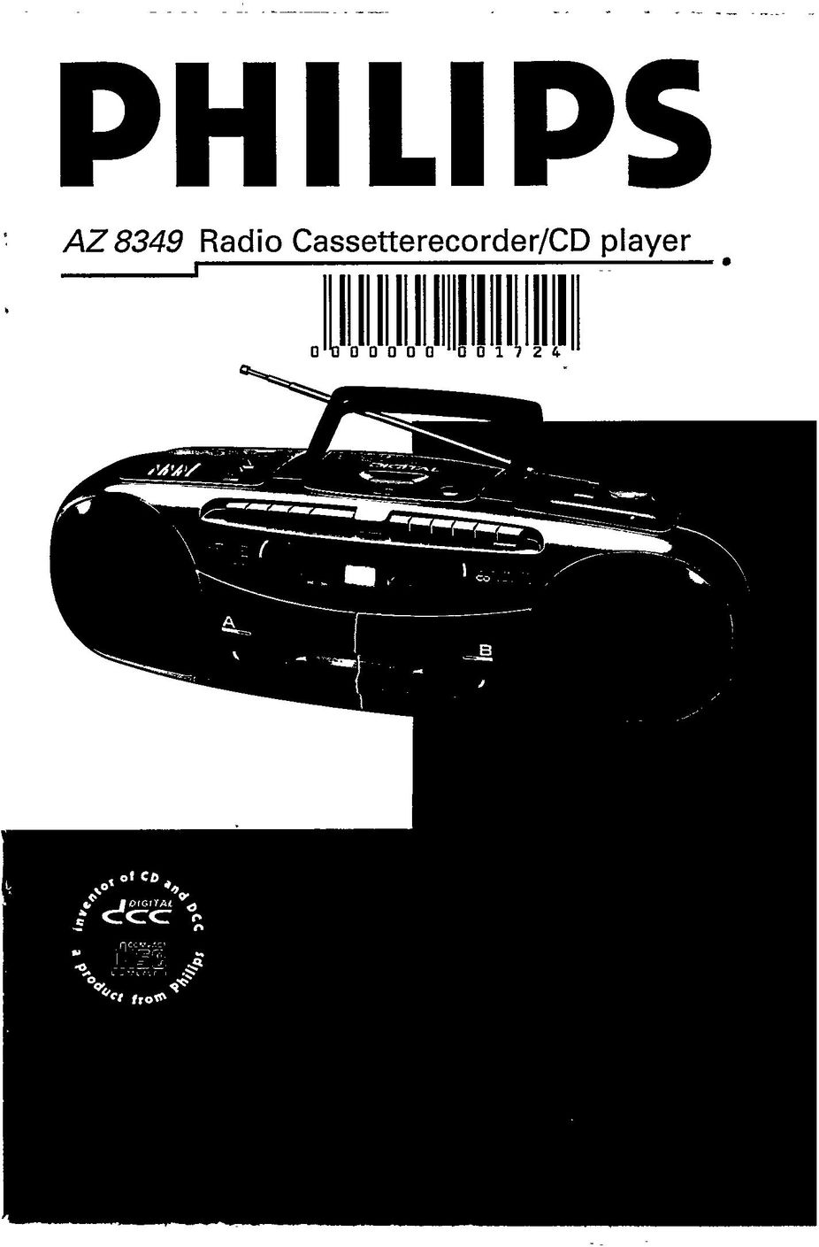 Magnavox AZ 8349 Cassette Player User Manual