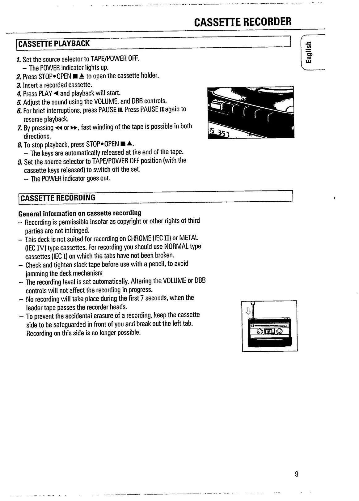 Magnavox AZ100017 Cassette Player User Manual