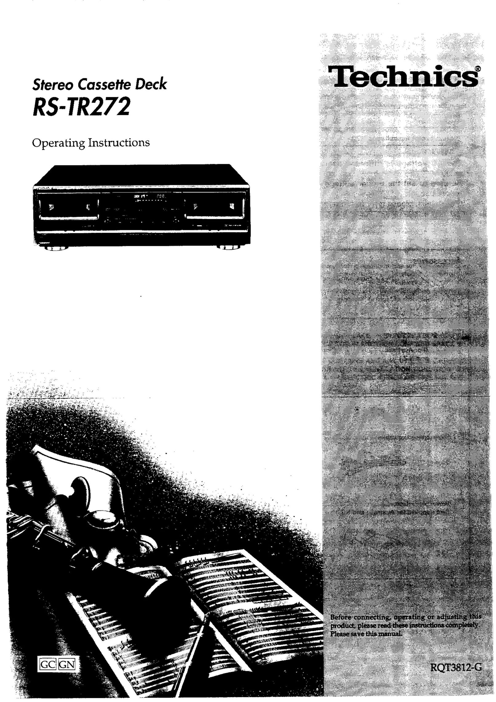 Panasonic RS-TR272 Cassette Player User Manual