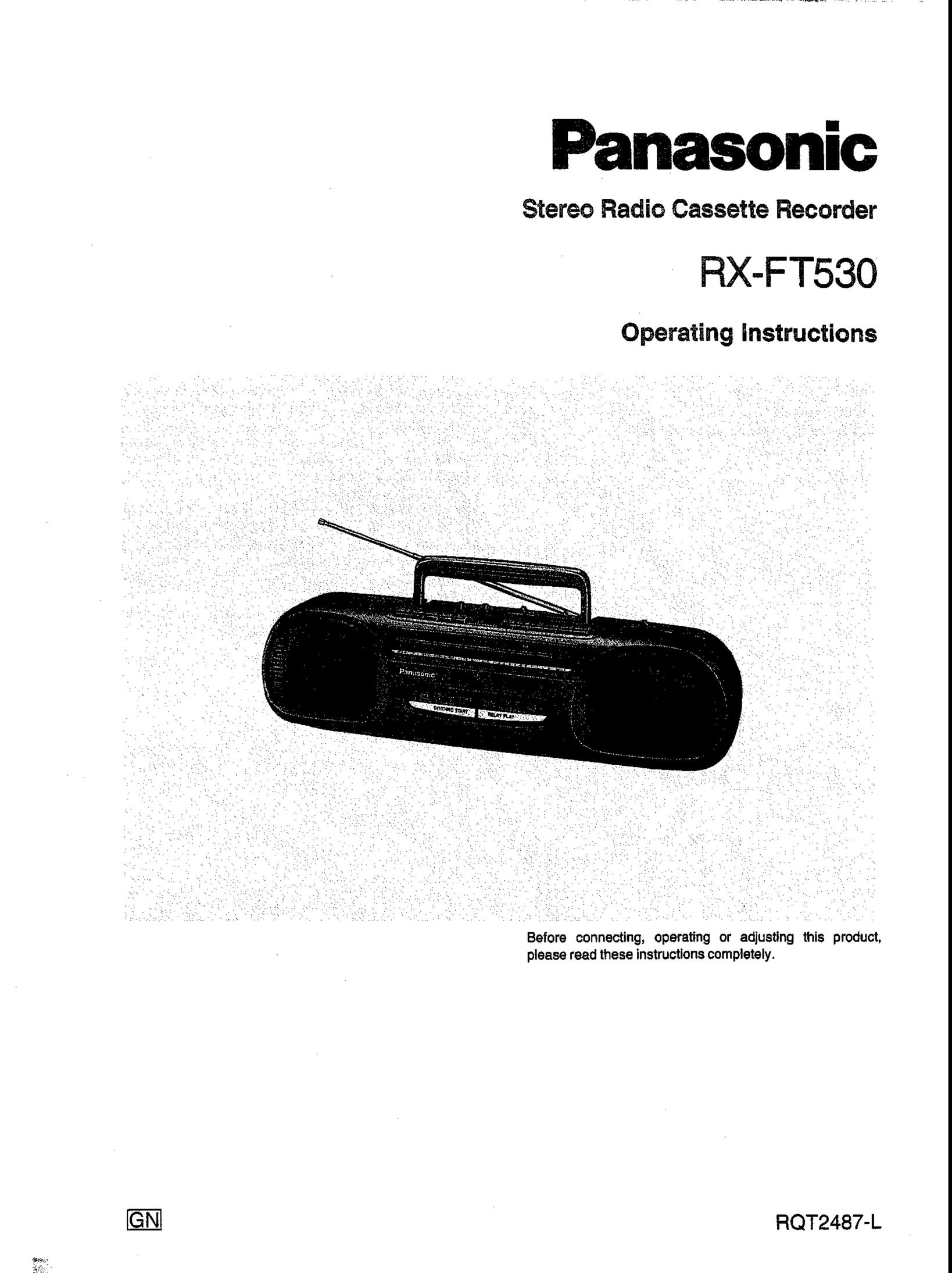 Panasonic RX-FT530 Cassette Player User Manual
