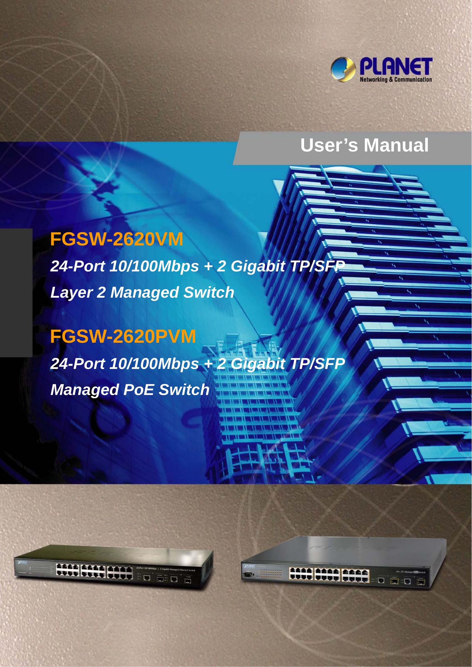 Planet Technology FGSW-2620VM Cassette Player User Manual