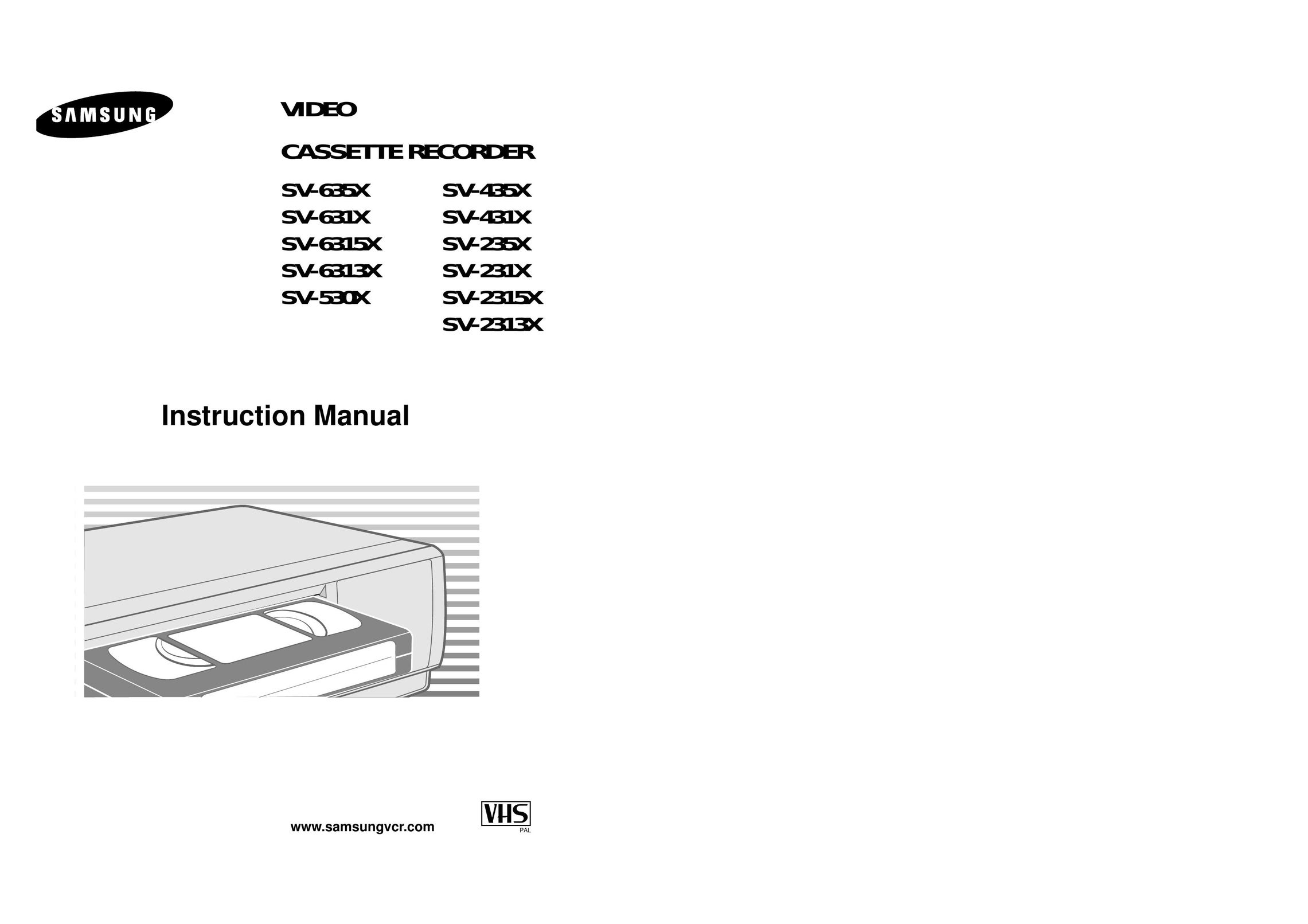 Samsung SV-2315X Cassette Player User Manual