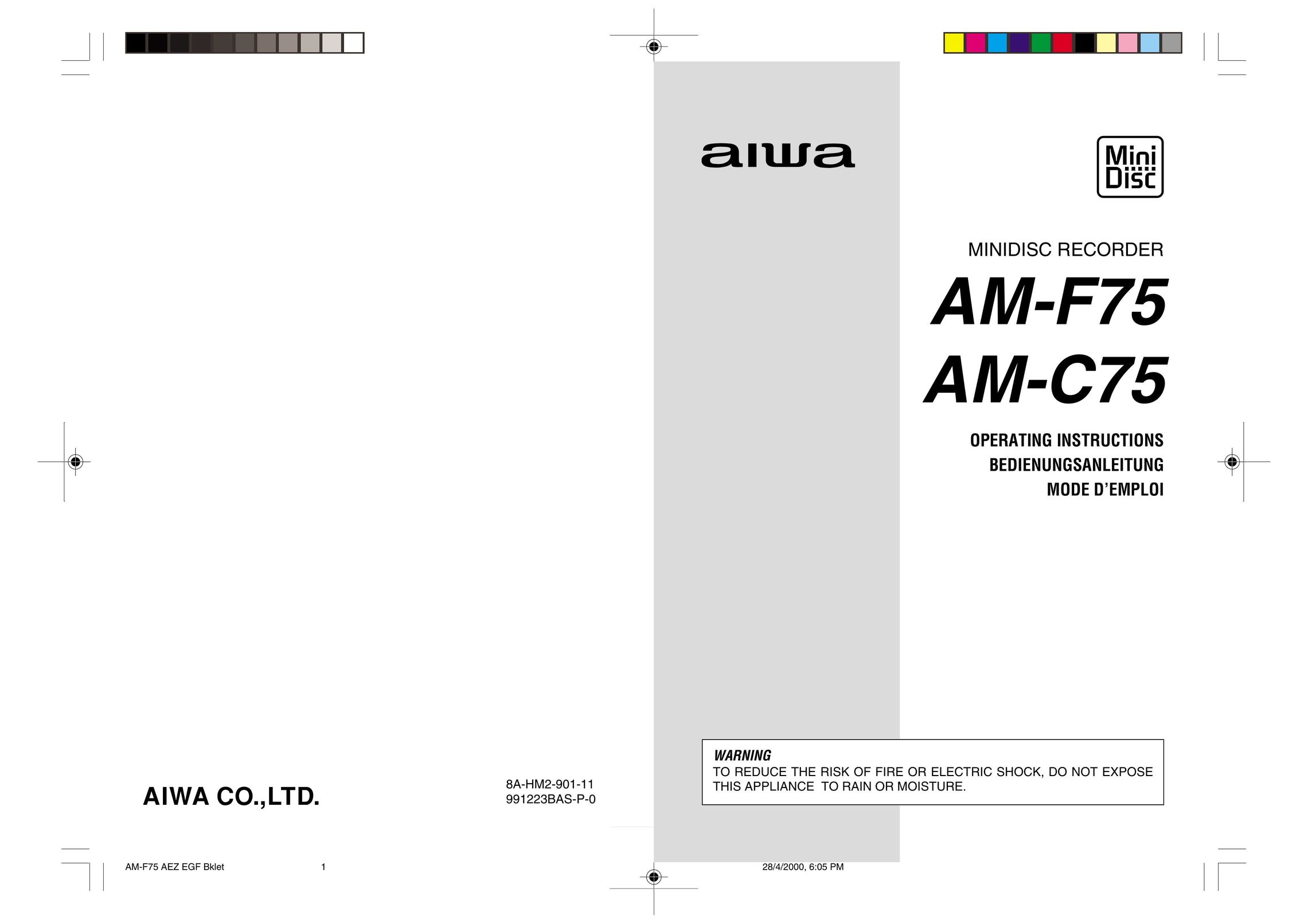 Aiwa AM-C75 CD Player User Manual