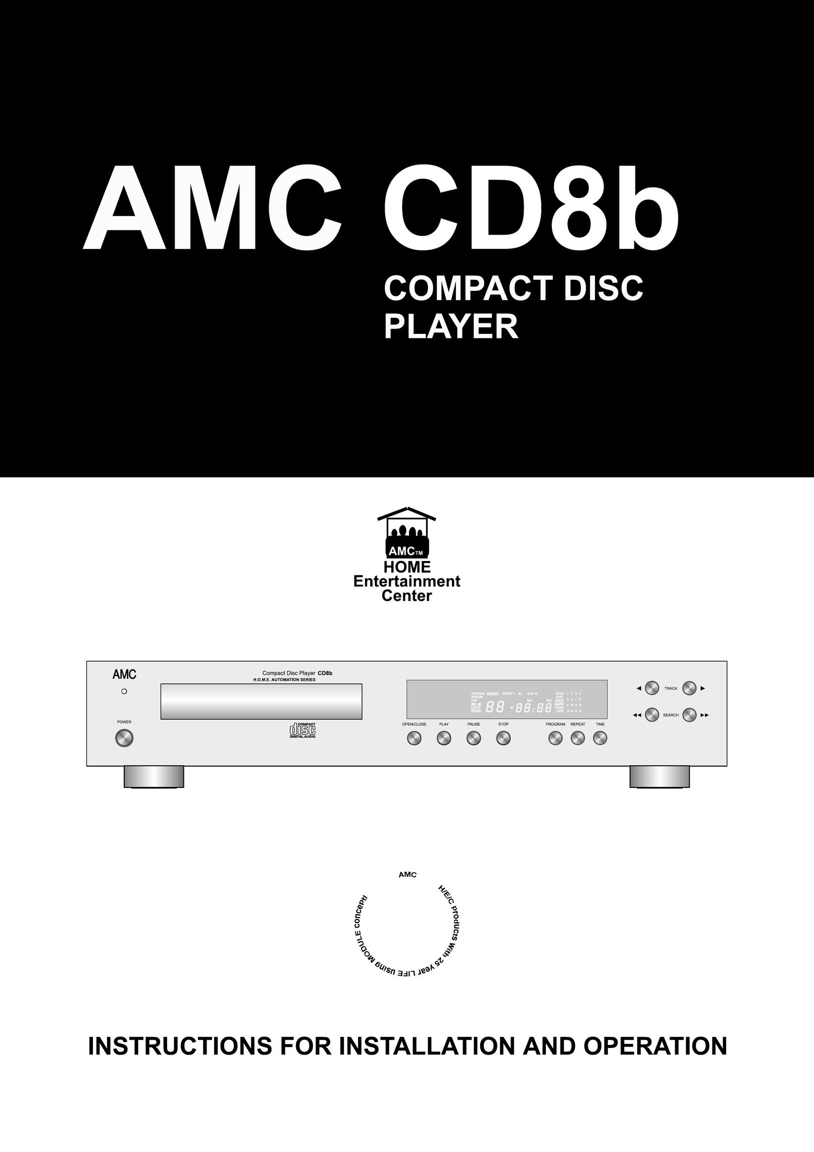 AMC CD8b CD Player User Manual