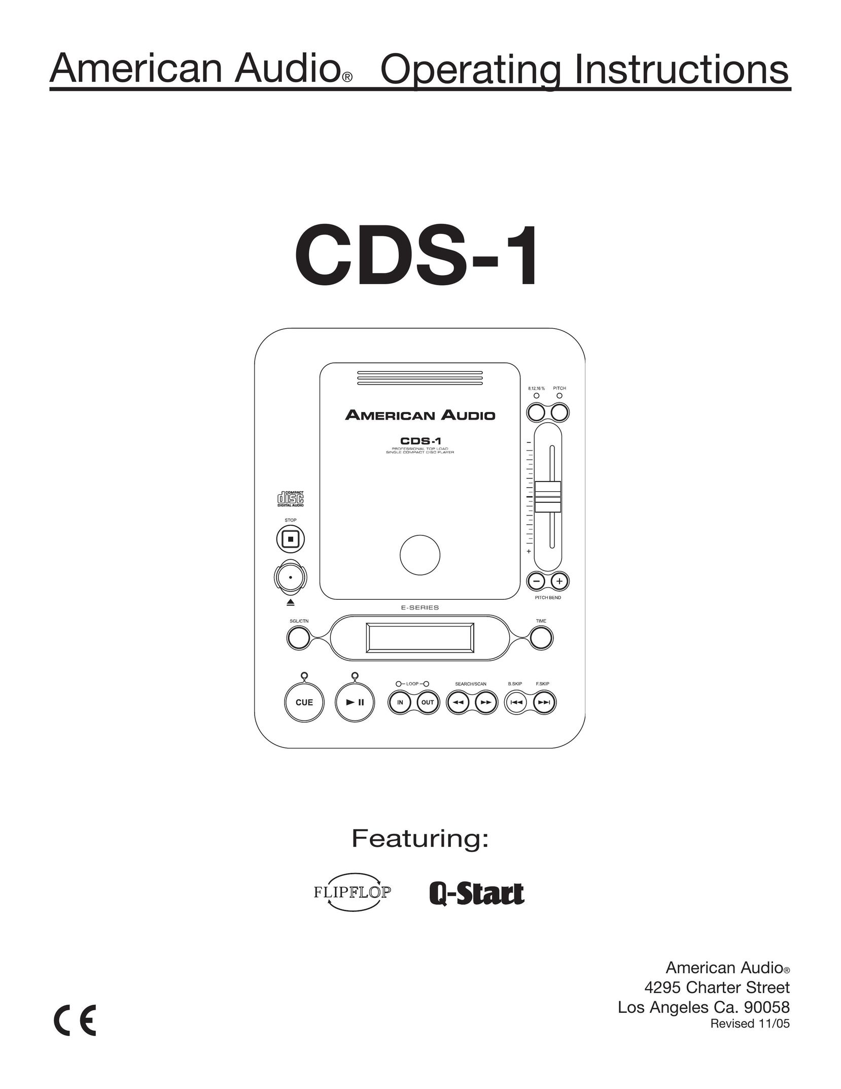 American Audio CDS-1 CD Player User Manual
