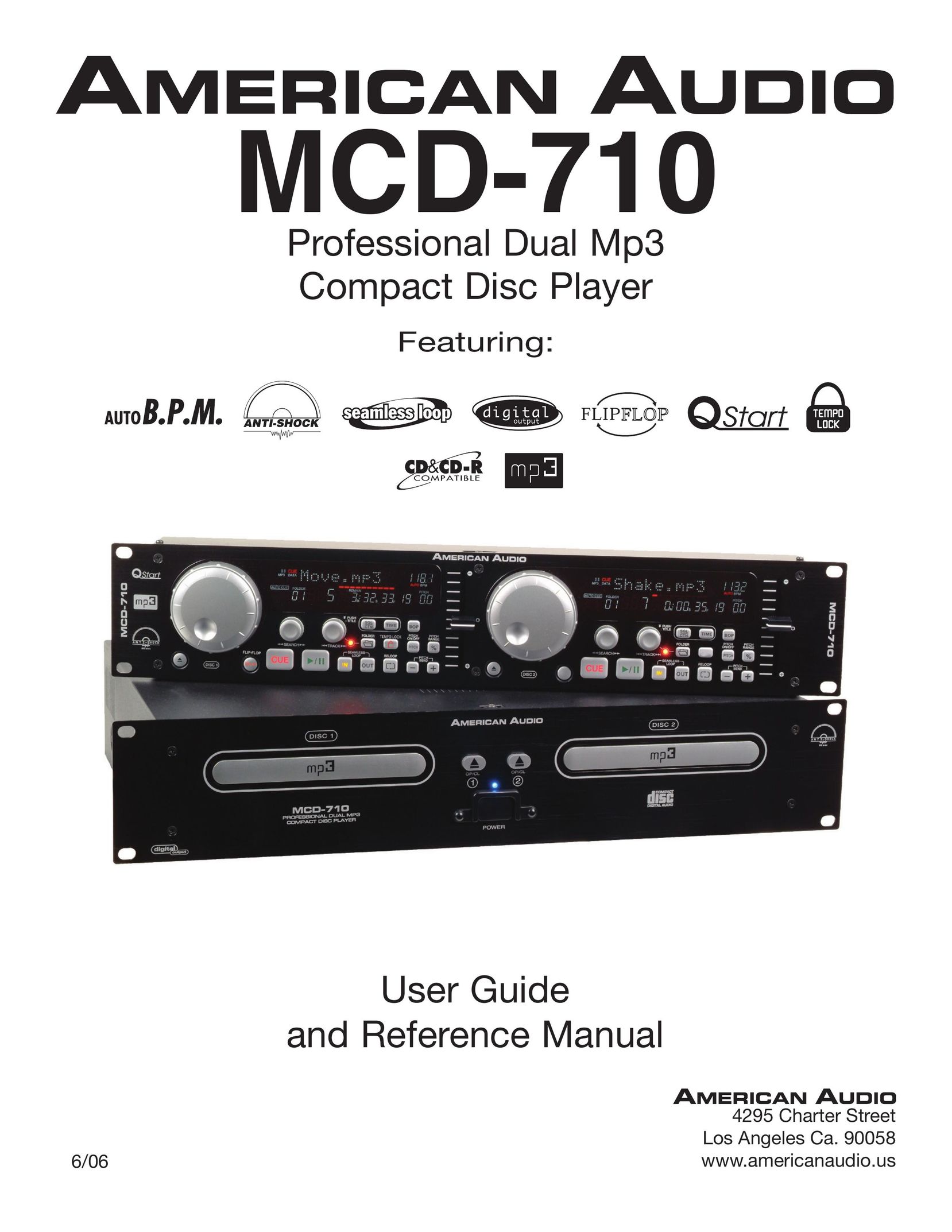 American Audio MCD-710 CD Player User Manual
