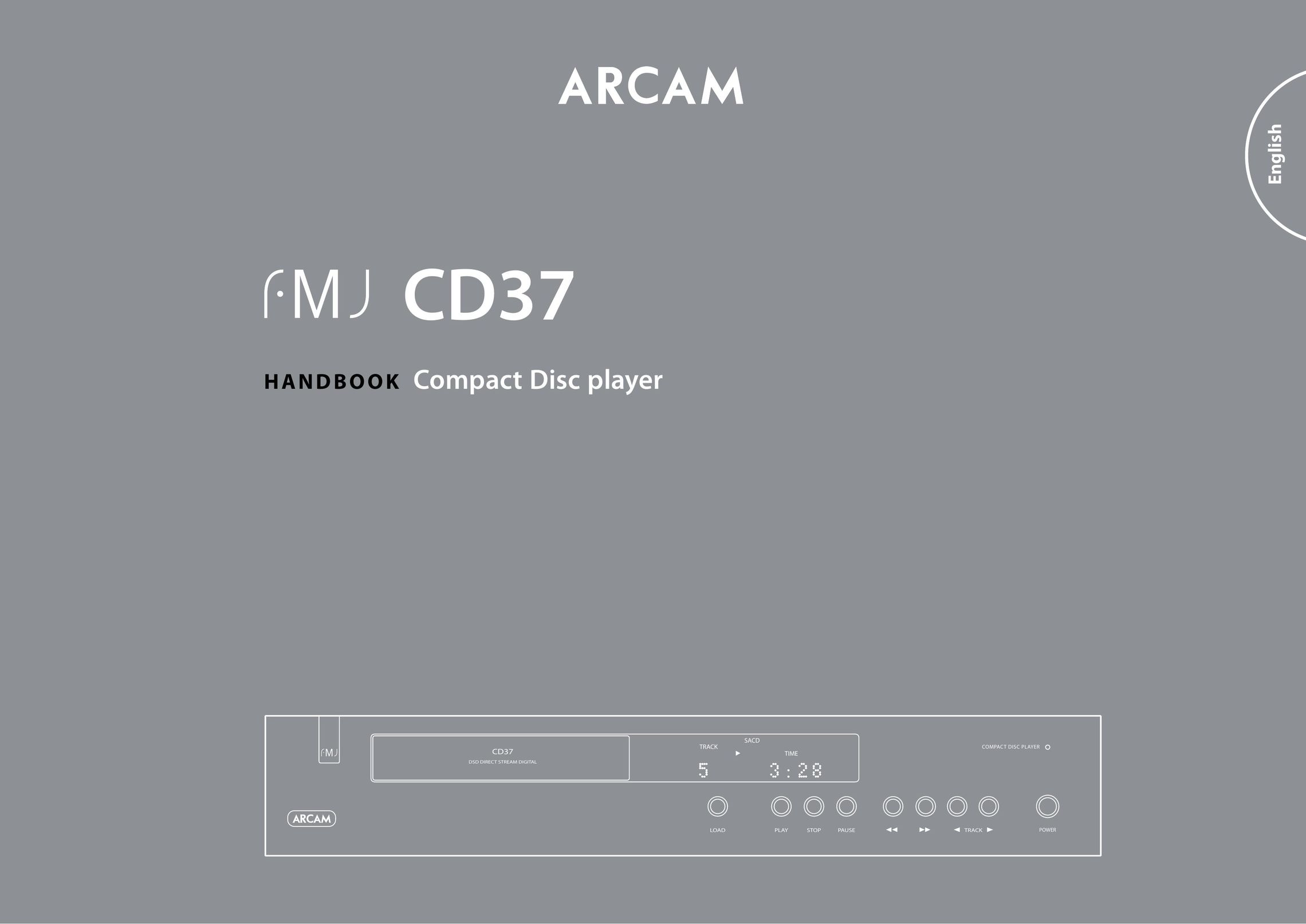Arcam FMJ CD37 CD Player User Manual