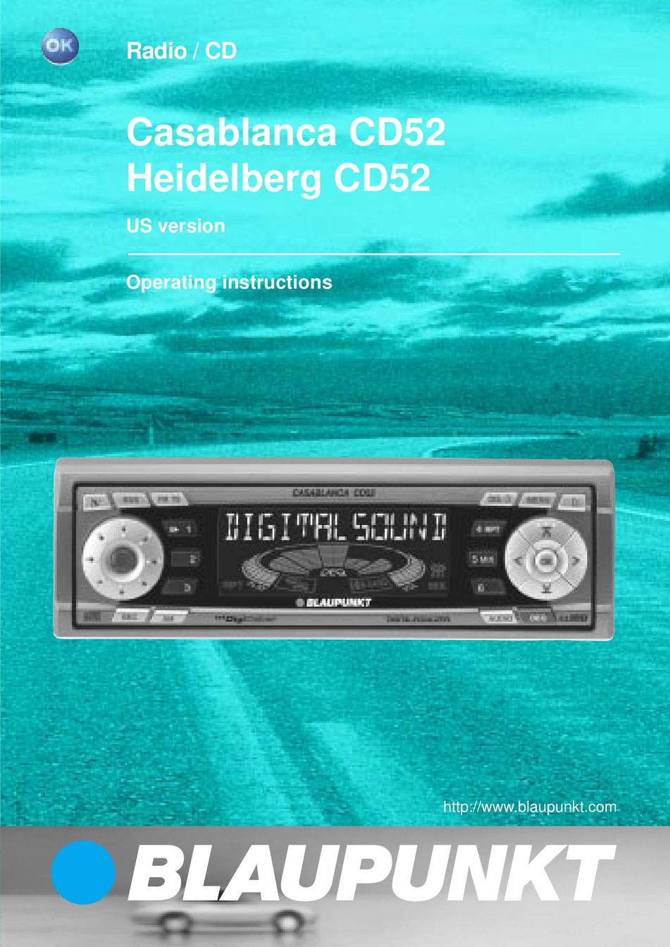 Blaupunkt CD52 CD Player User Manual