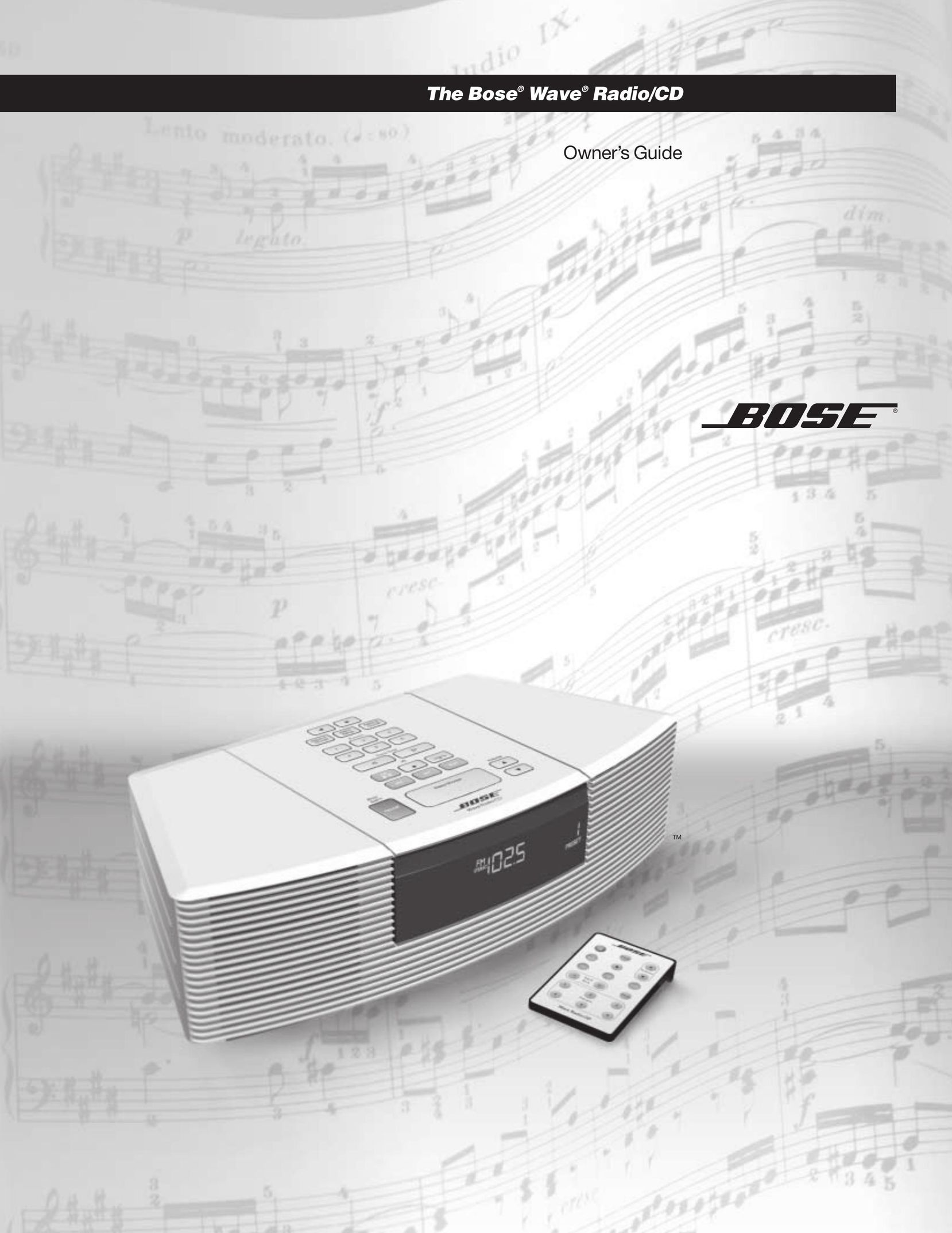 Bose Radio CD Player User Manual