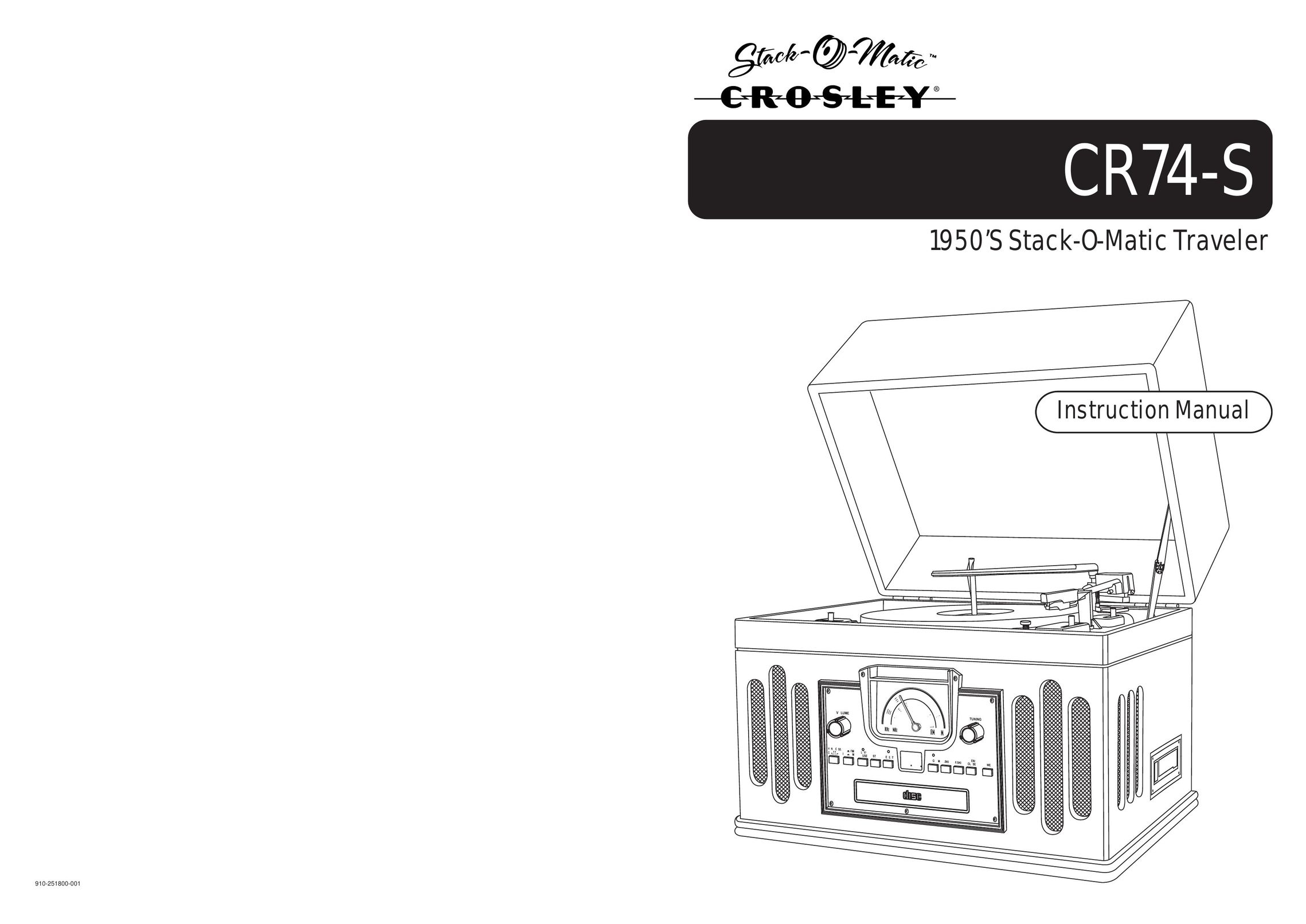 Crosley CR74-S CD Player User Manual