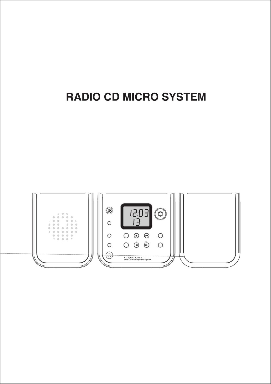 Curtis RCD831 CD Player User Manual