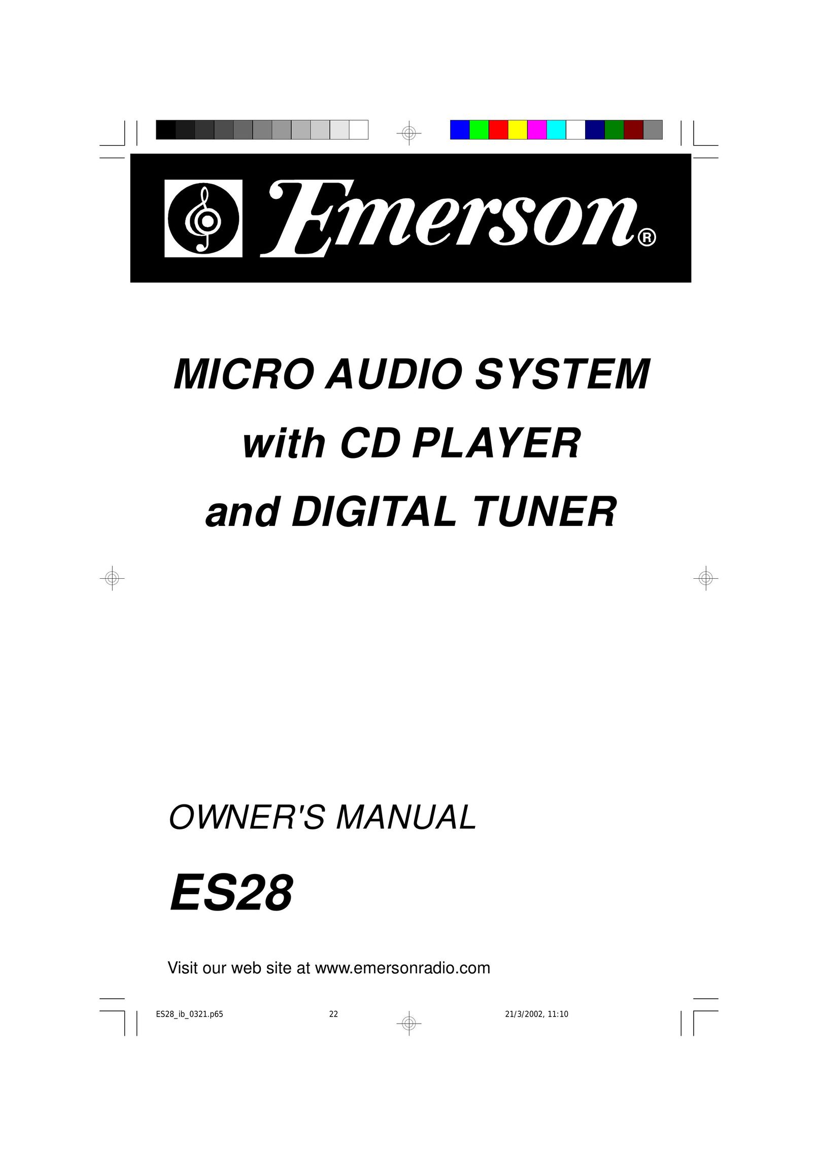 Emerson ES28 CD Player User Manual