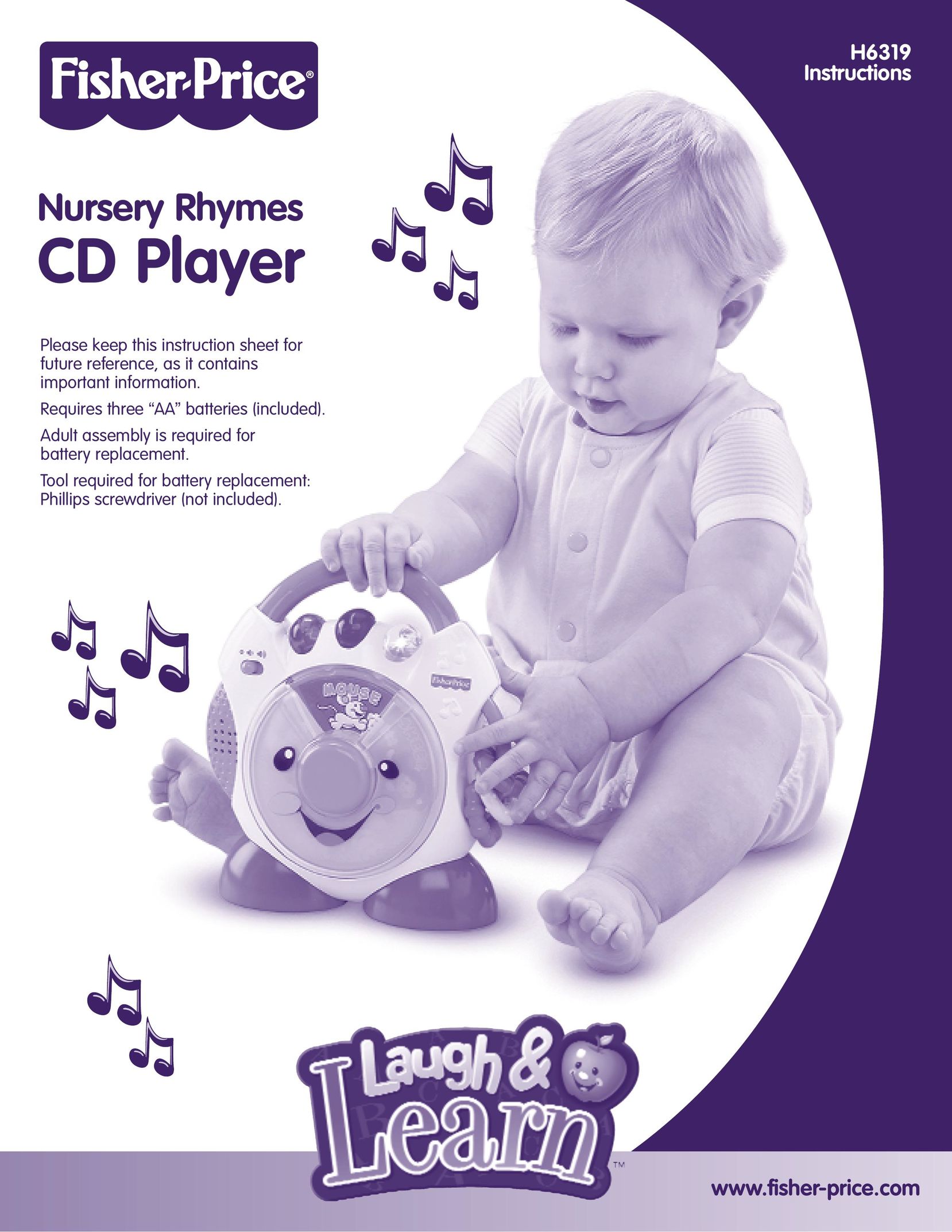 Fisher-Price H6319 CD Player User Manual