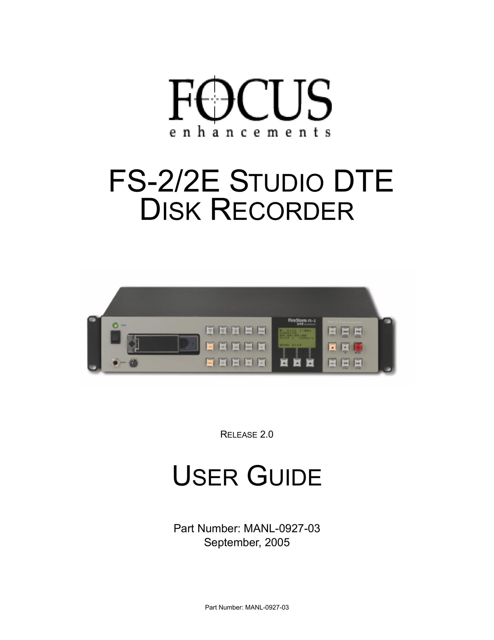 FOCUS Enhancements FS-2/2E CD Player User Manual
