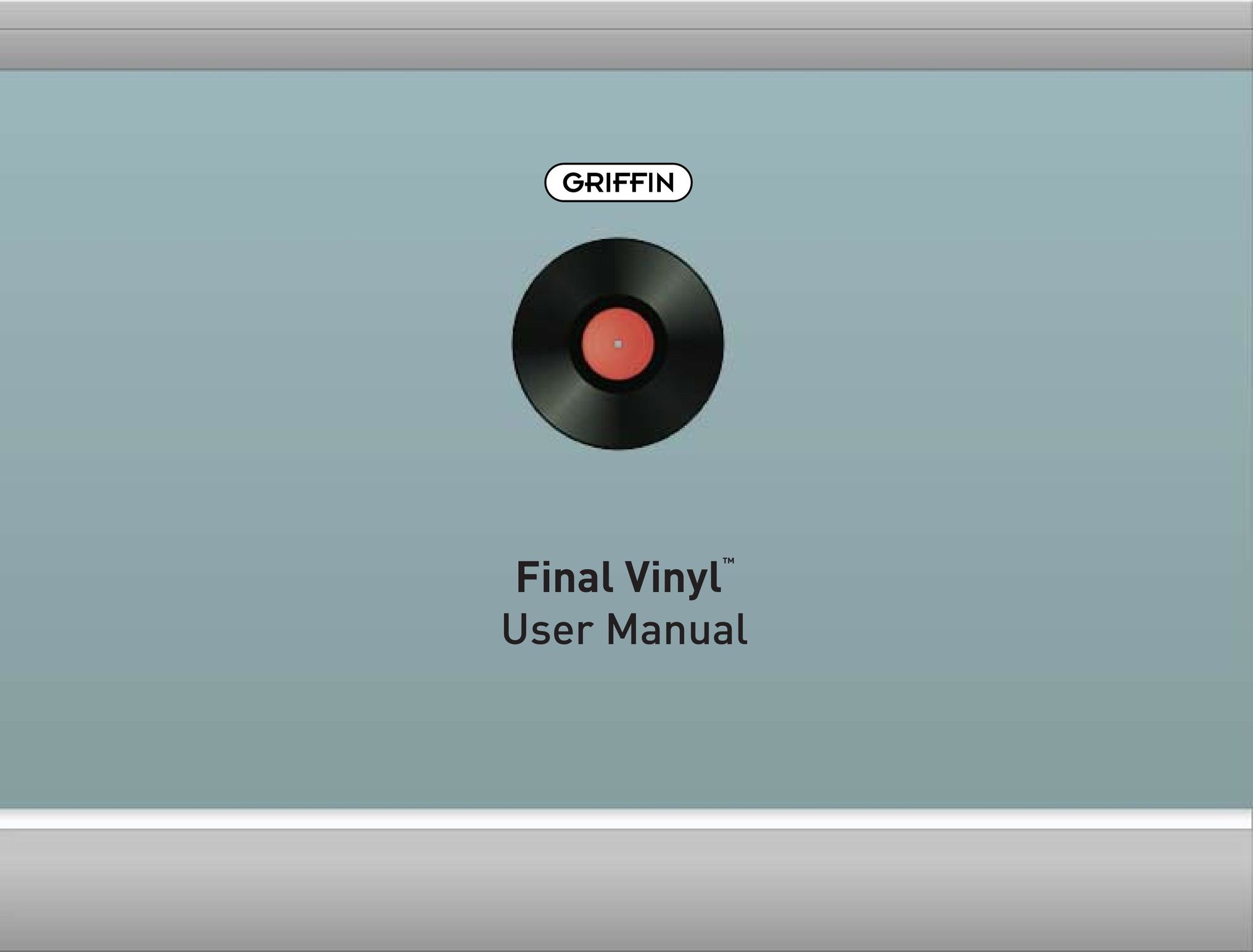 Griffin Technology Final Vinyl 2.5 CD Player User Manual