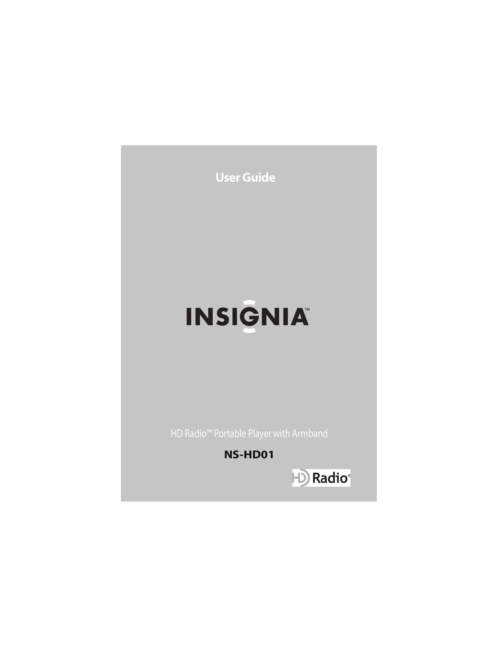 Insignia NS-HD01 CD Player User Manual