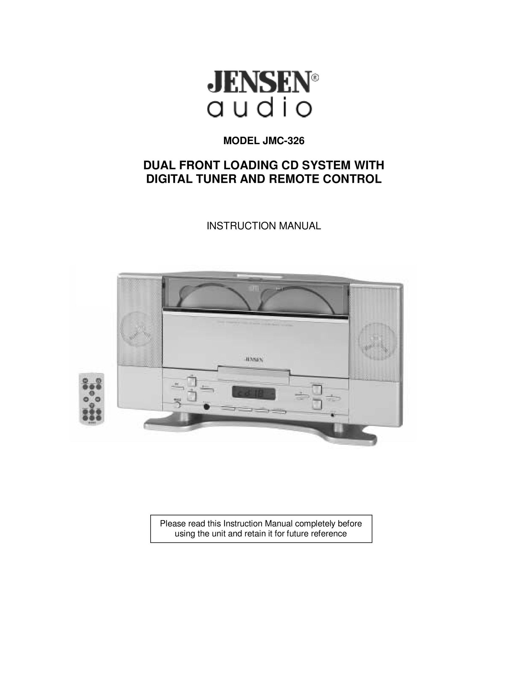 Jensen JMC-326 CD Player User Manual