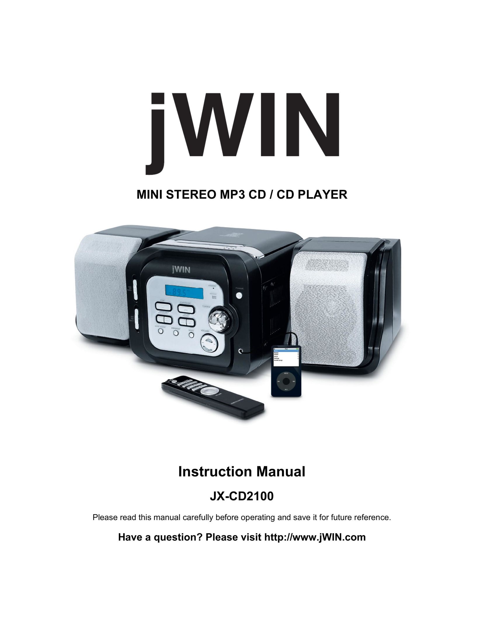 Jwin JX-CD2100 CD Player User Manual