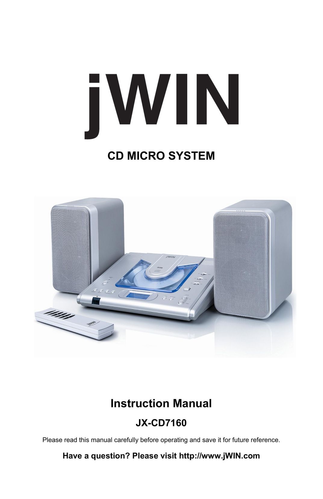 Jwin JX-CD7160 CD Player User Manual
