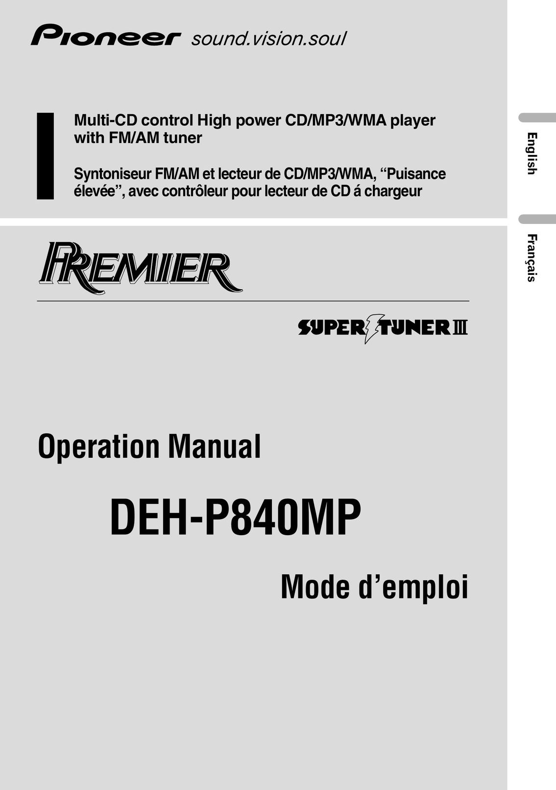 Kenwood CRD3569-A CD Player User Manual