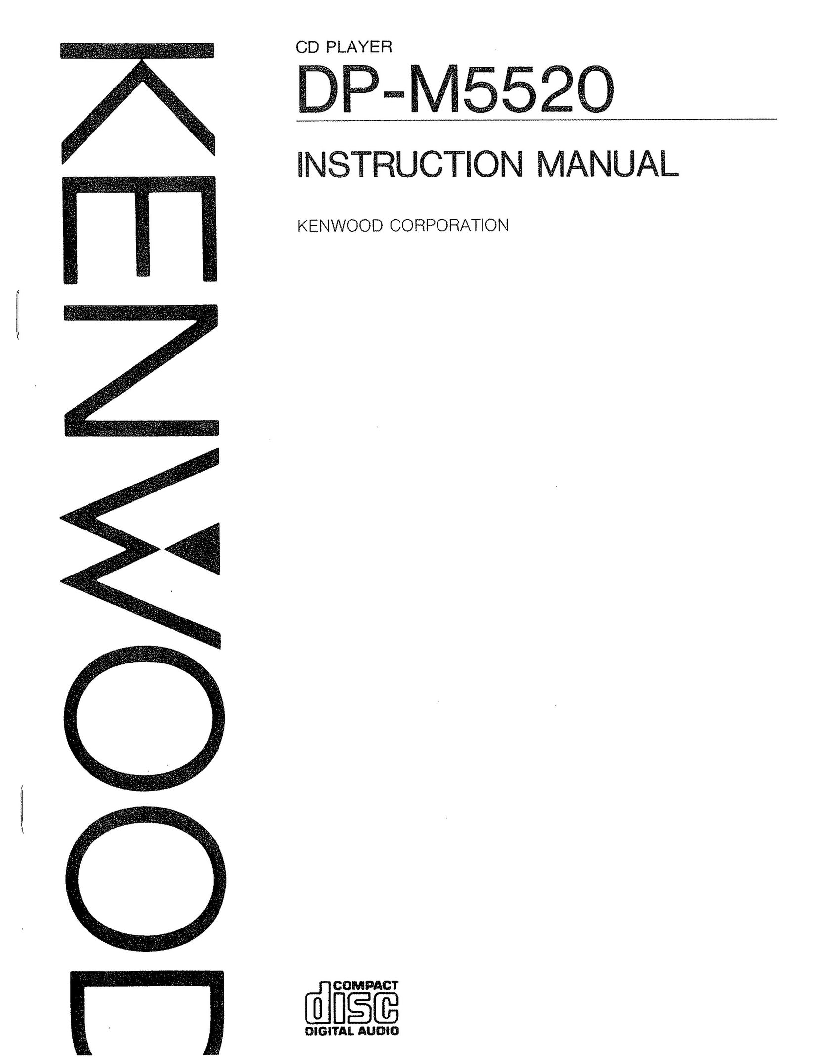 Kenwood DP-M5520 CD Player User Manual