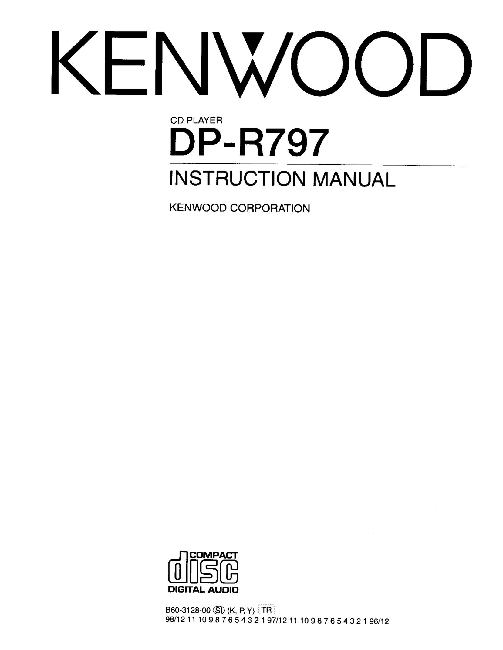Kenwood DP-R797 CD Player User Manual
