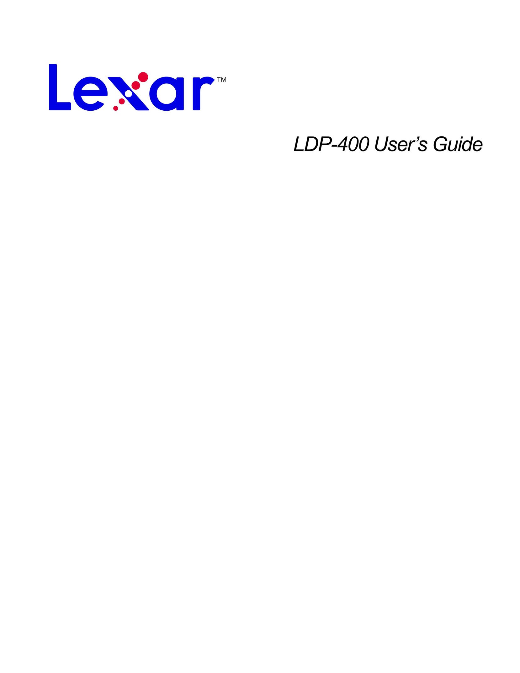 Lexar Media LDP-400 CD Player User Manual