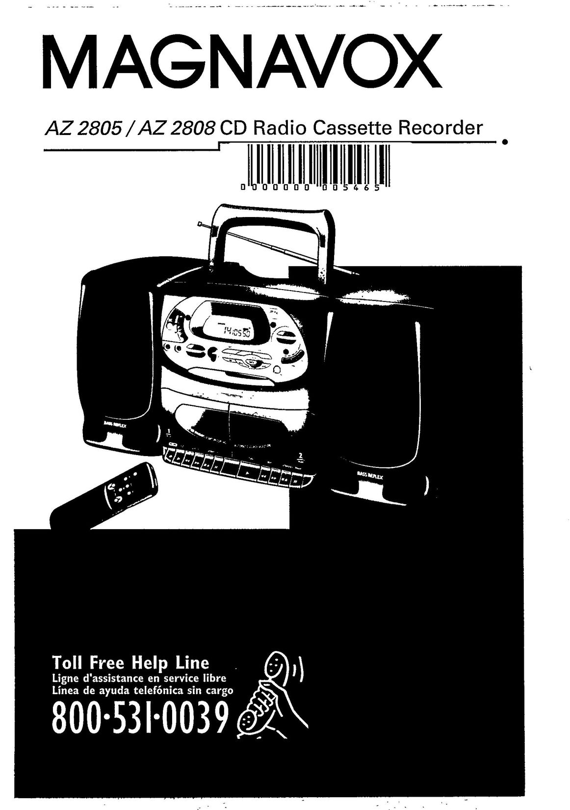 Magnavox AZ 2805 CD Player User Manual
