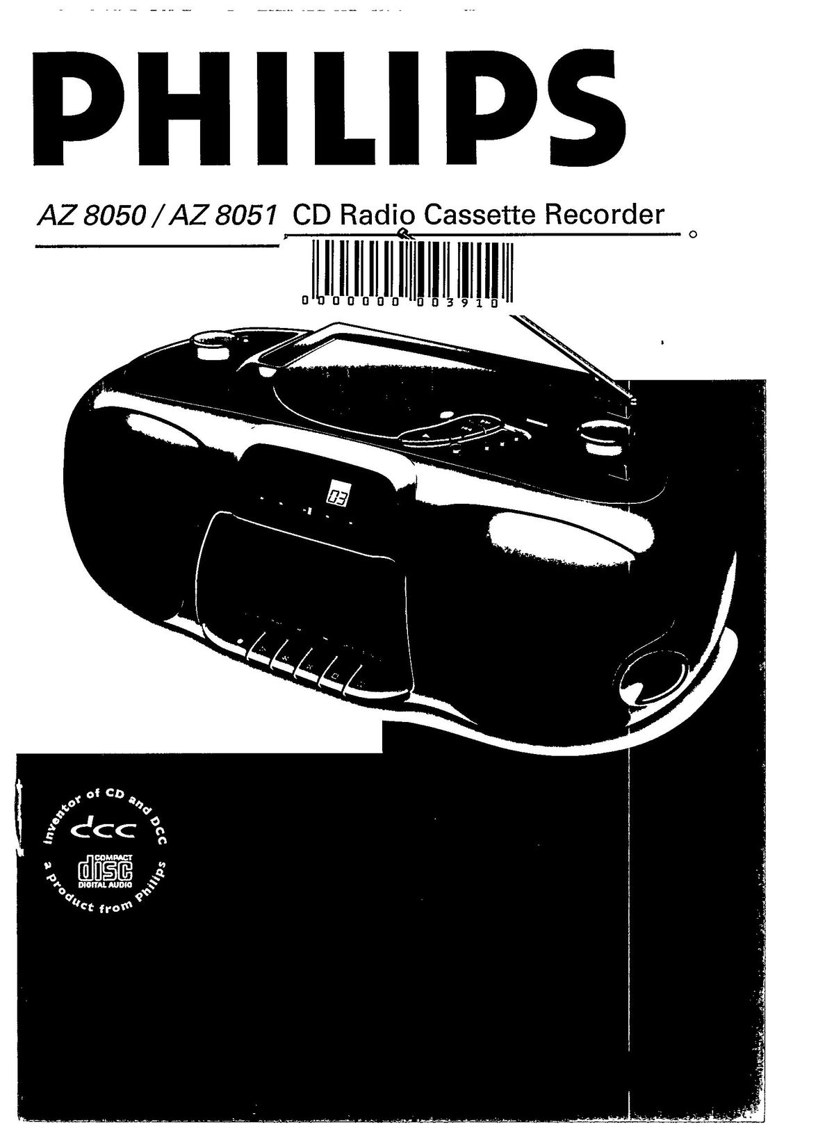 Magnavox AZ 8051 CD Player User Manual