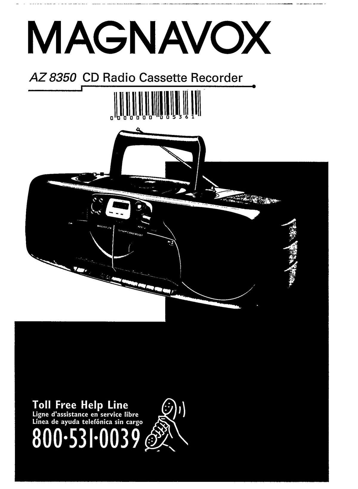 Magnavox AZ8350 CD Player User Manual