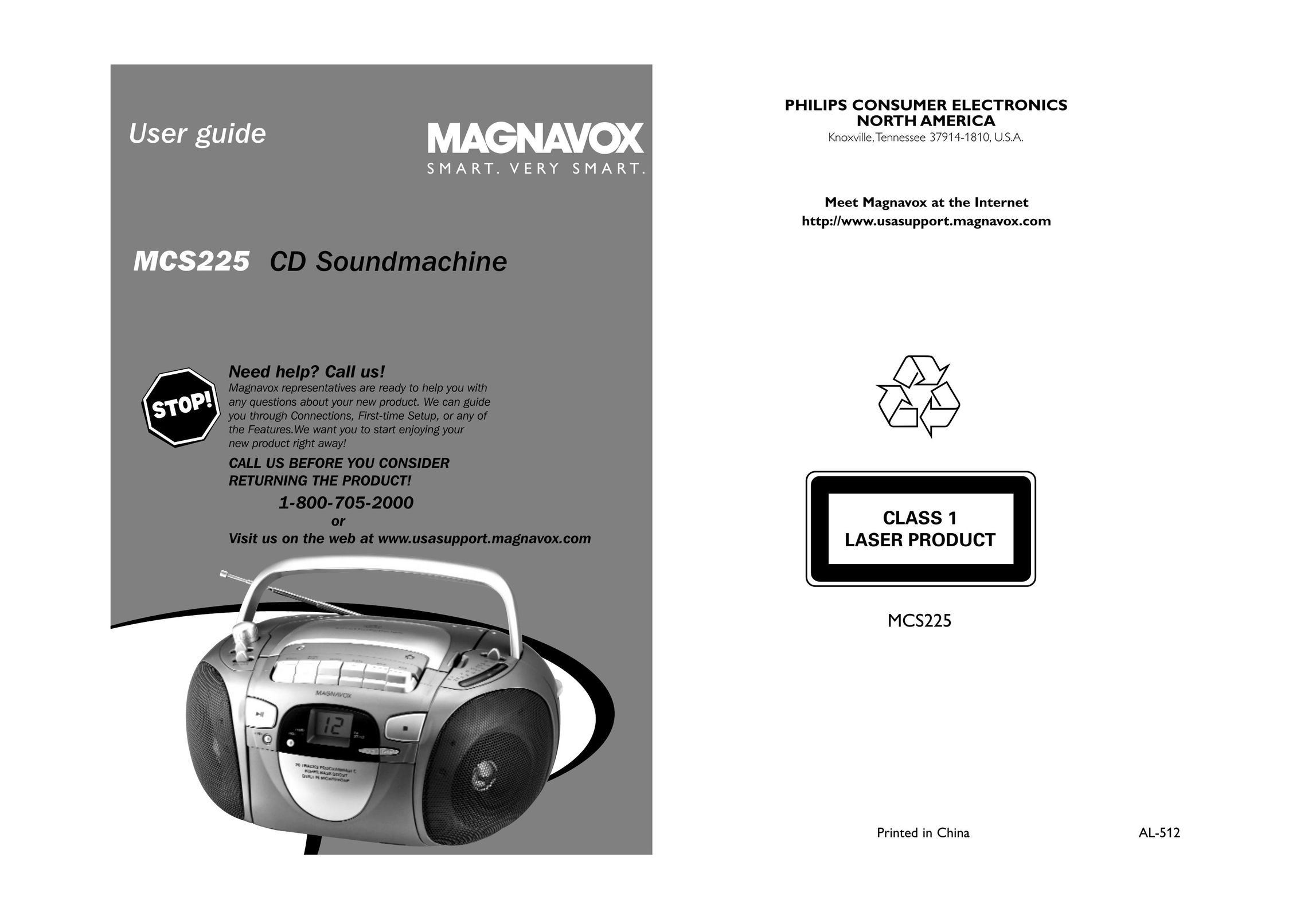 Magnavox MCS225 CD Player User Manual