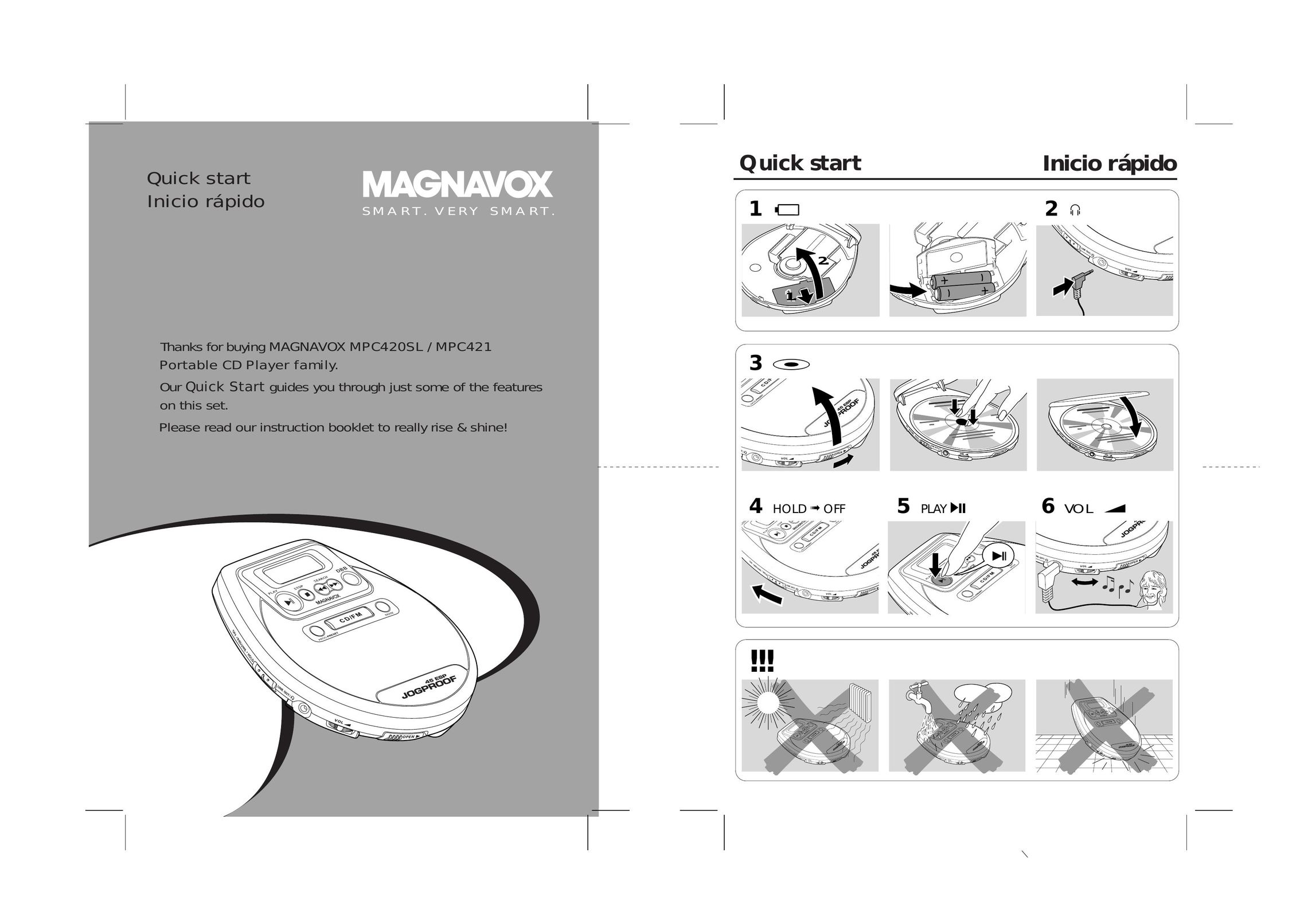 Magnavox MPC421 CD Player User Manual