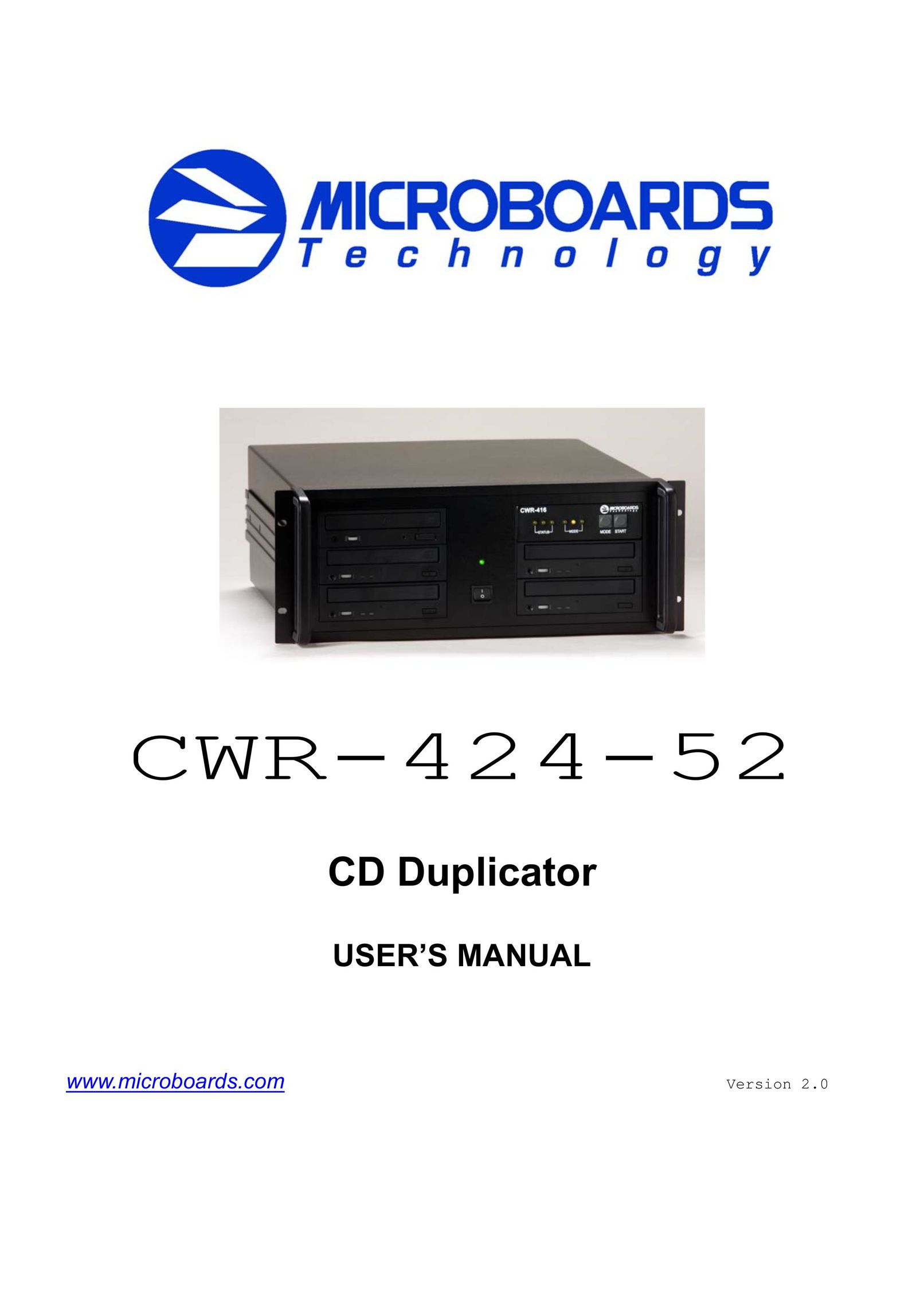 MicroBoards Technology CWR-424-52 CD Player User Manual