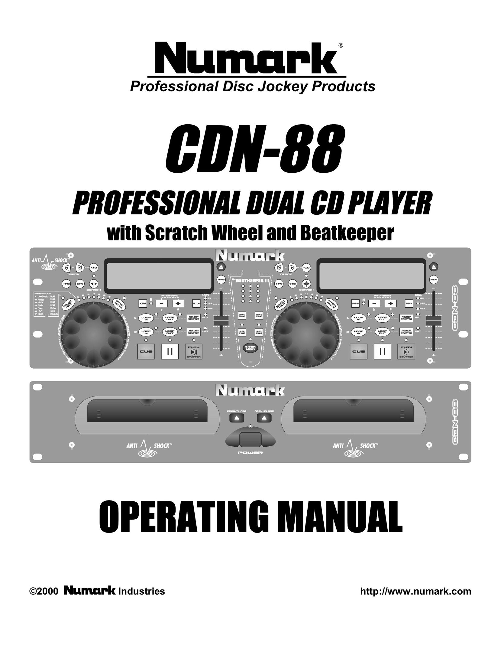 Numark Industries CDN-88 CD Player User Manual