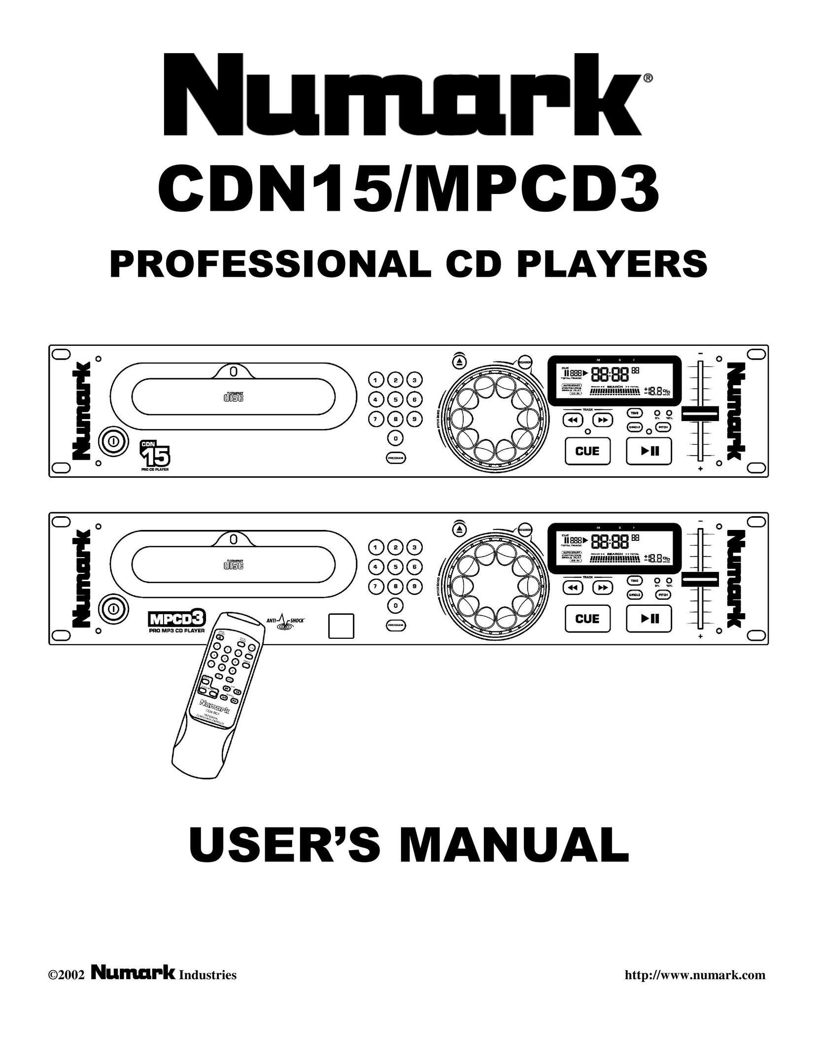 Numark Industries CDN15 CD Player User Manual