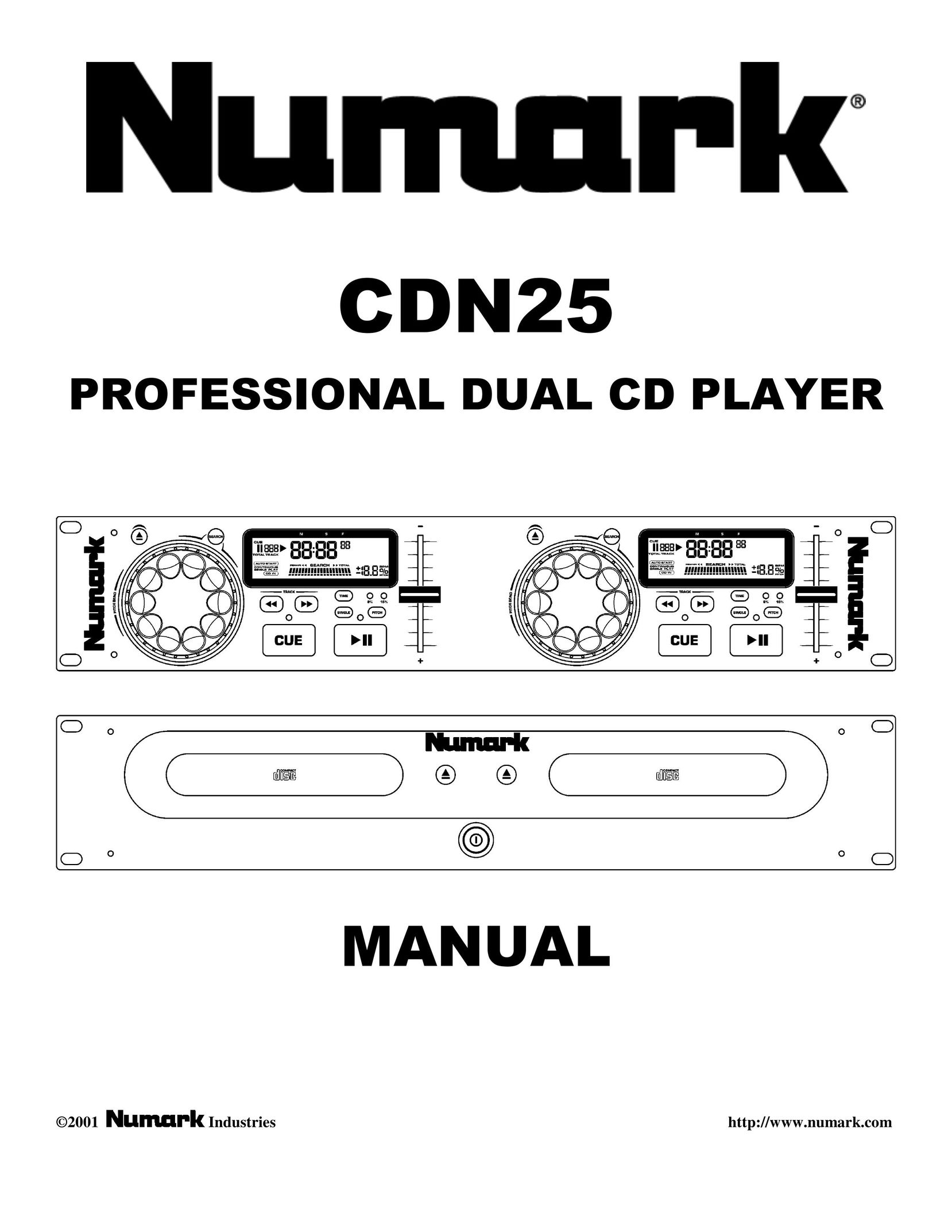 Numark Industries CDN25 CD Player User Manual