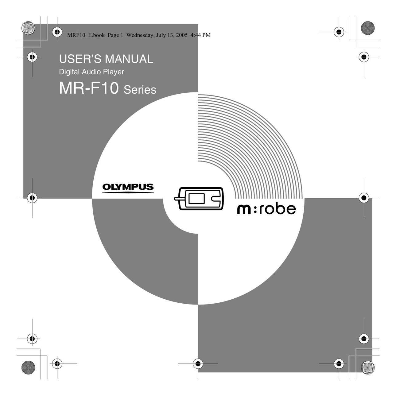 Olympus MR-F10 CD Player User Manual
