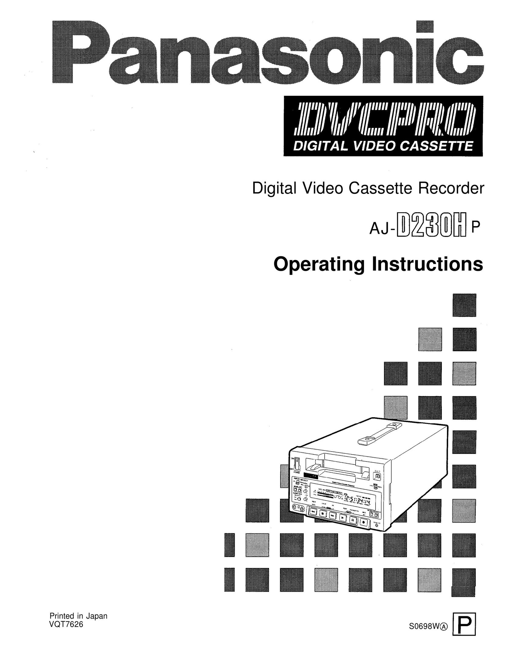 Panasonic AJ-D230H CD Player User Manual