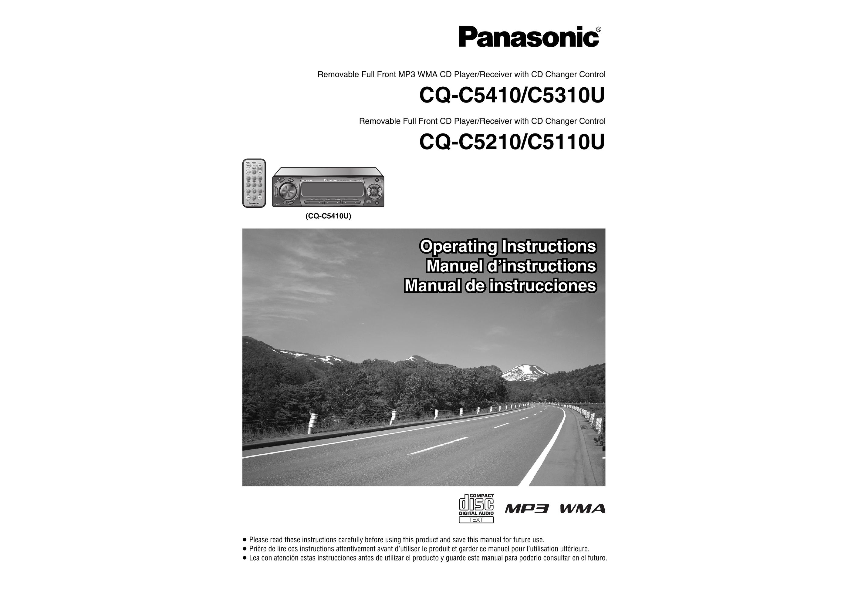 Panasonic C5410 CD Player User Manual
