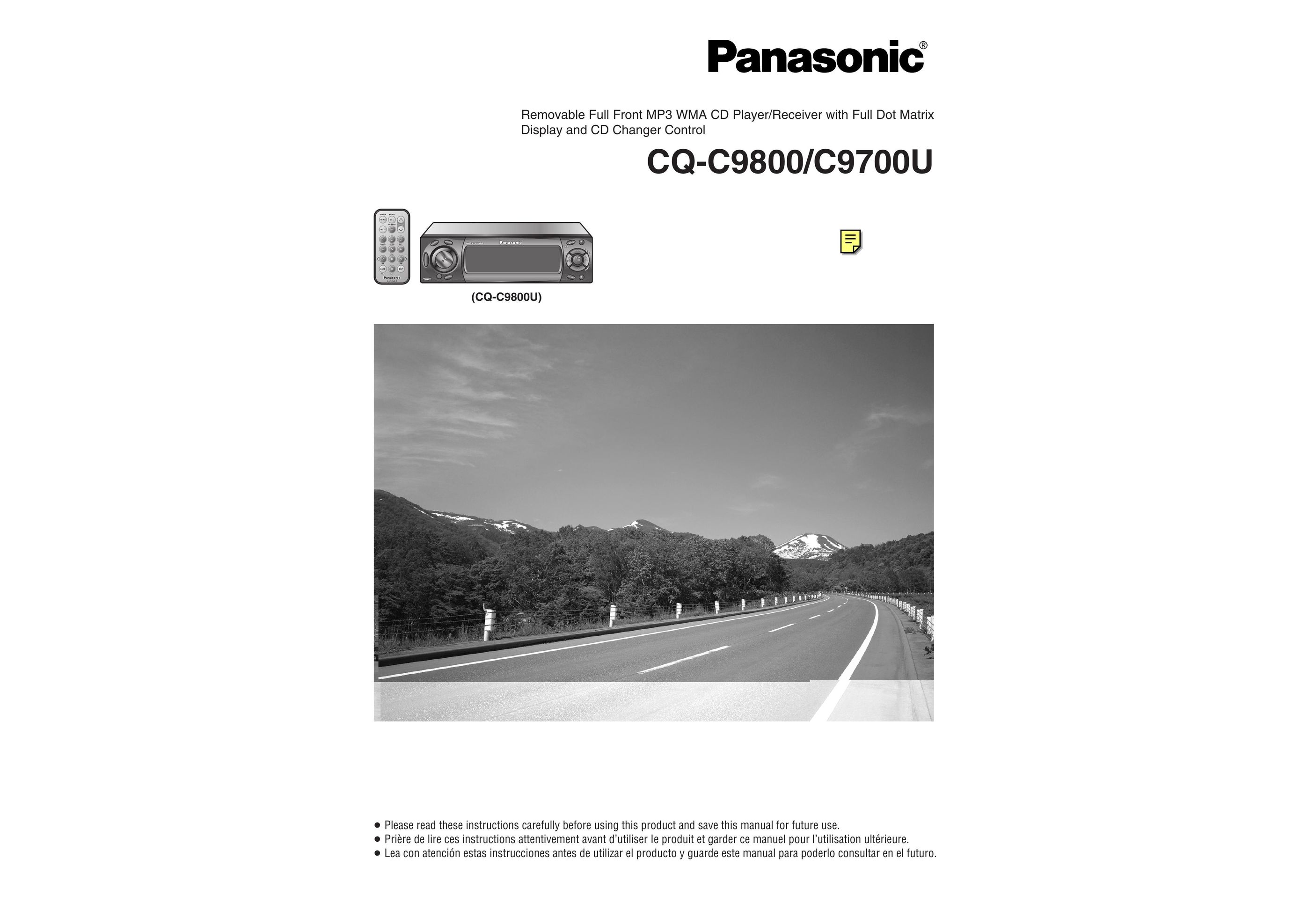 Panasonic C9800 CD Player User Manual