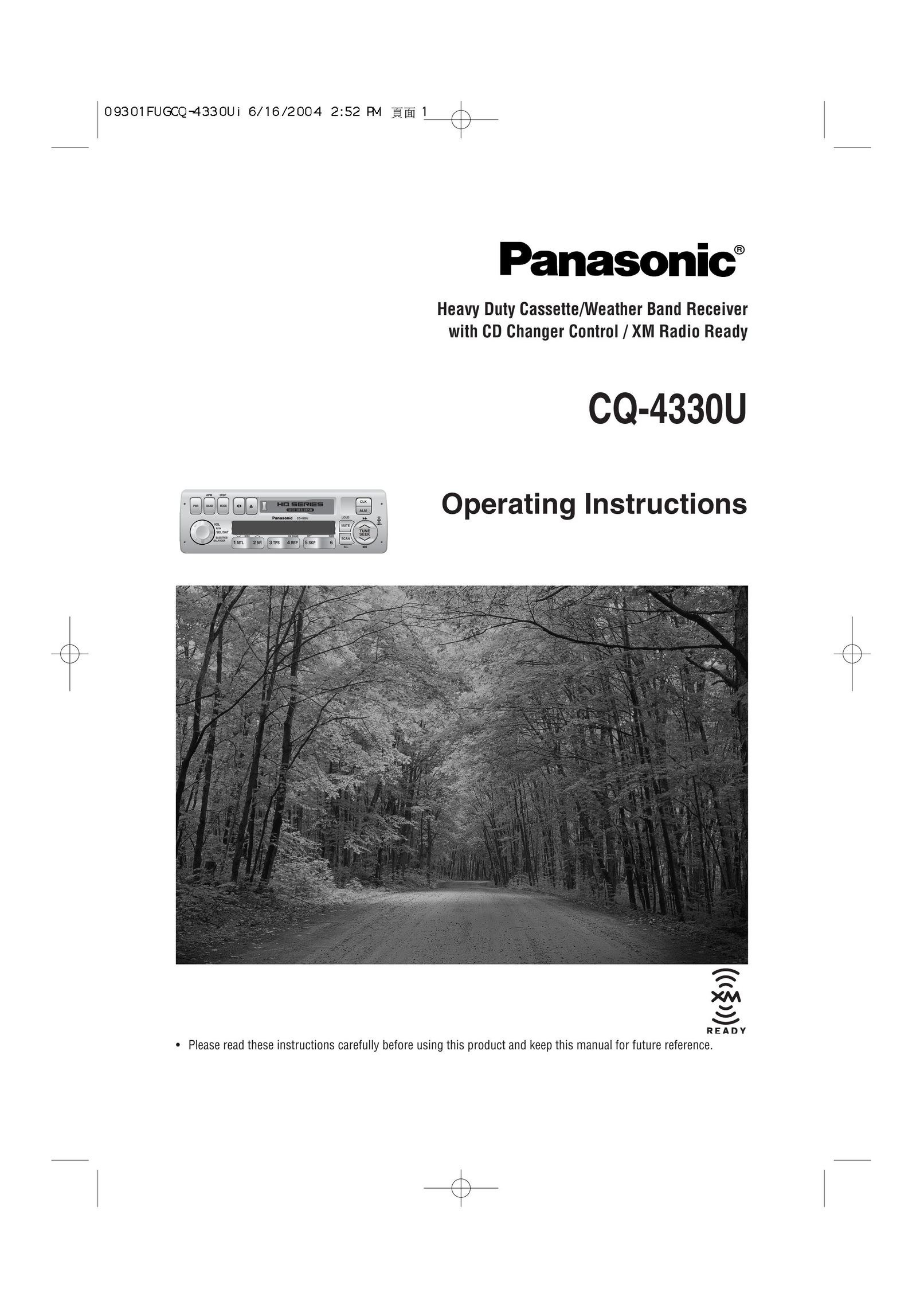 Panasonic CQ-4330U CD Player User Manual