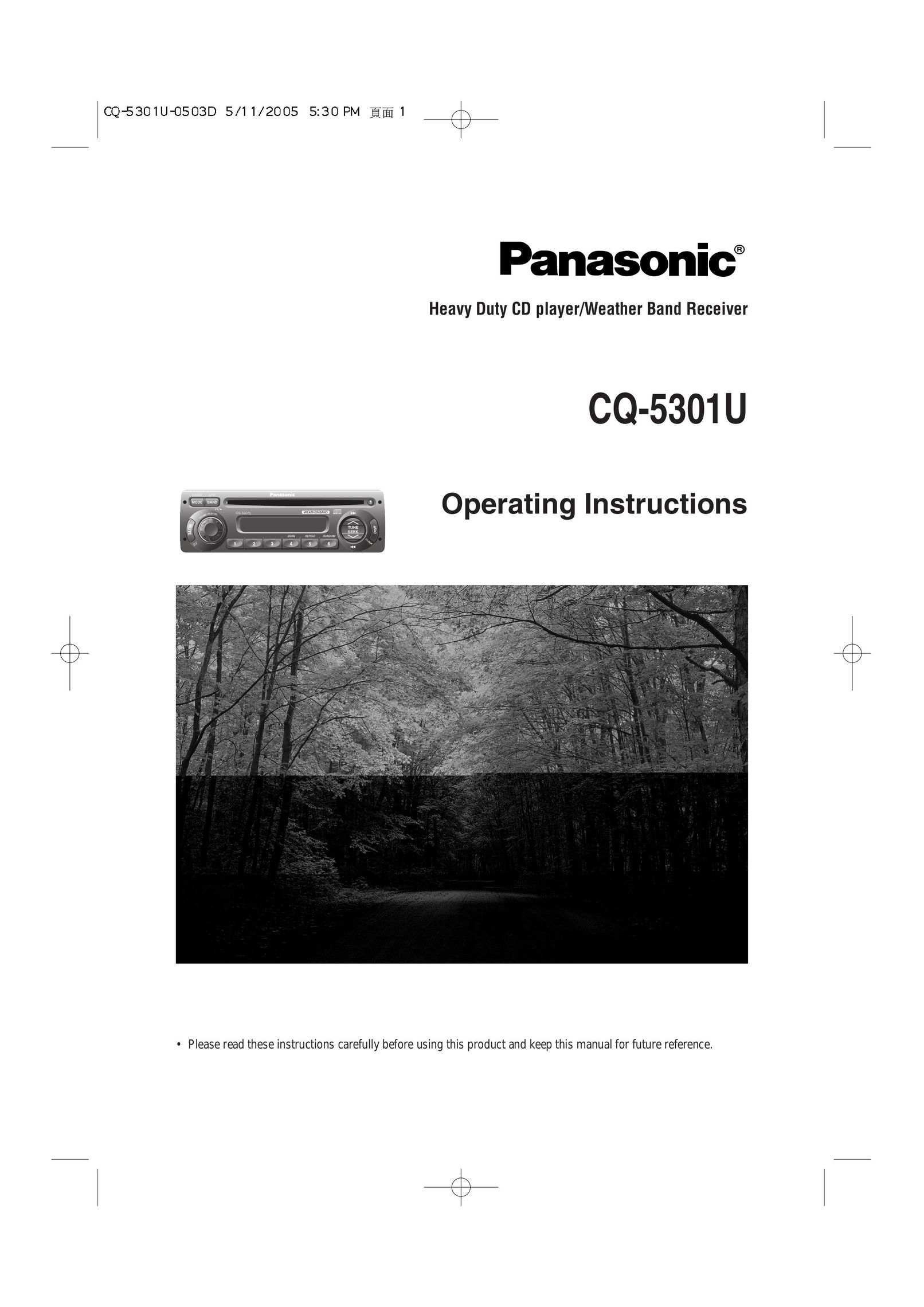 Panasonic CQ-5301U CD Player User Manual