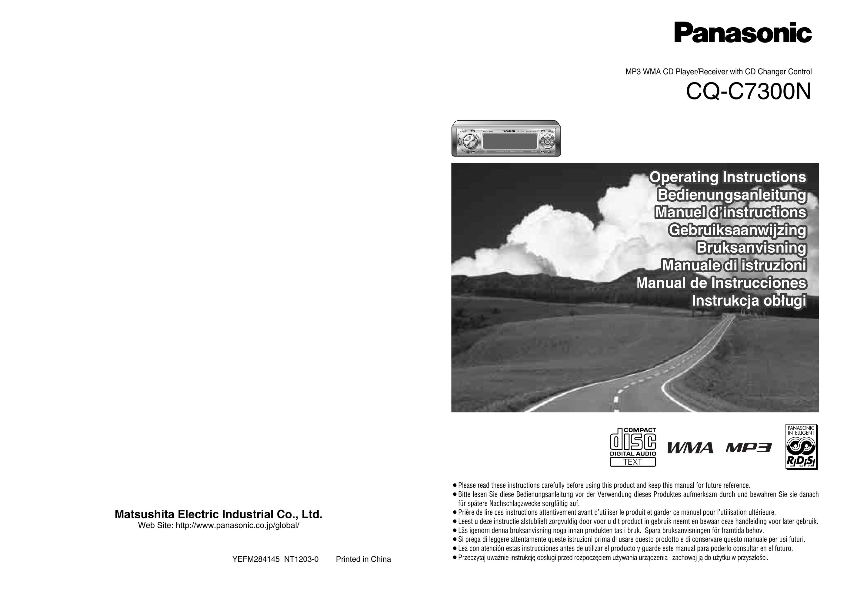 Panasonic CQ-C7300N CD Player User Manual