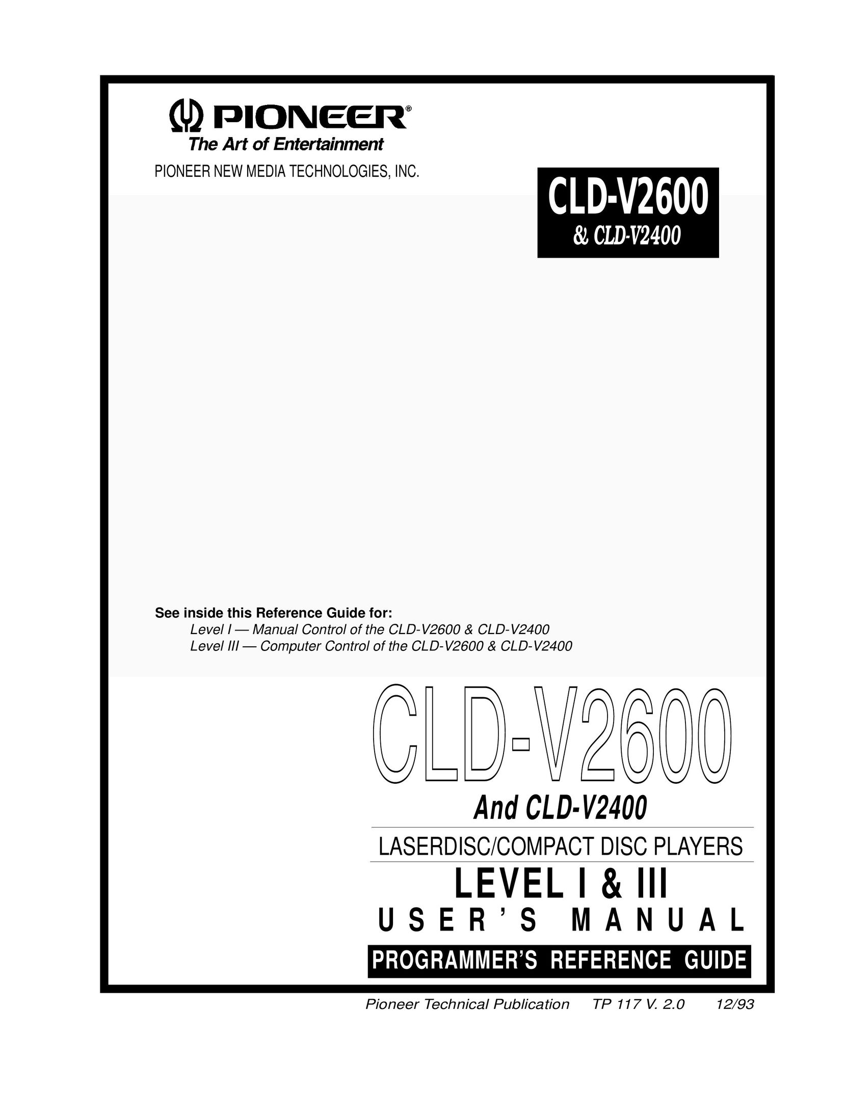 Pioneer CLD-V2600 CD Player User Manual