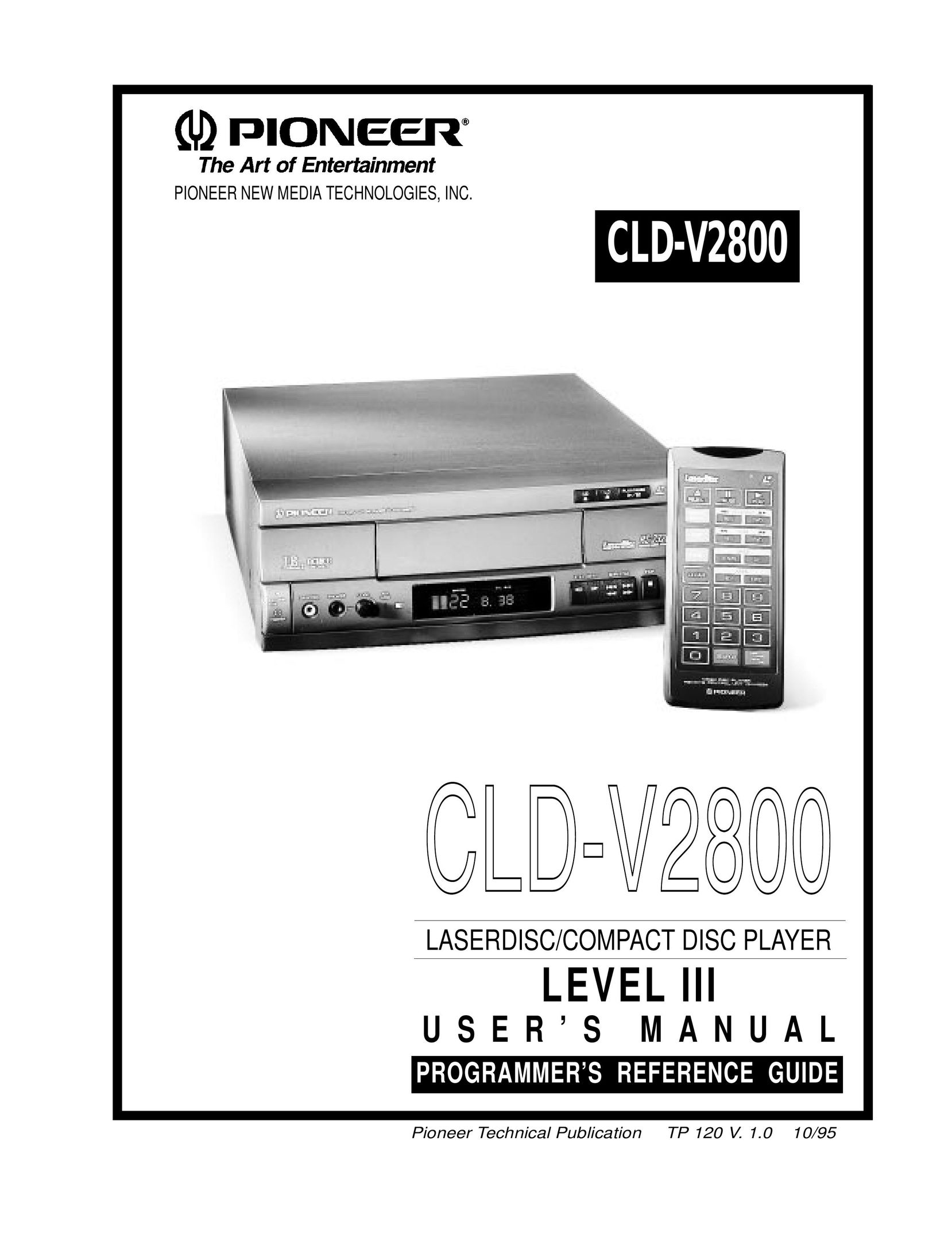 Pioneer CLD-V2800 CD Player User Manual