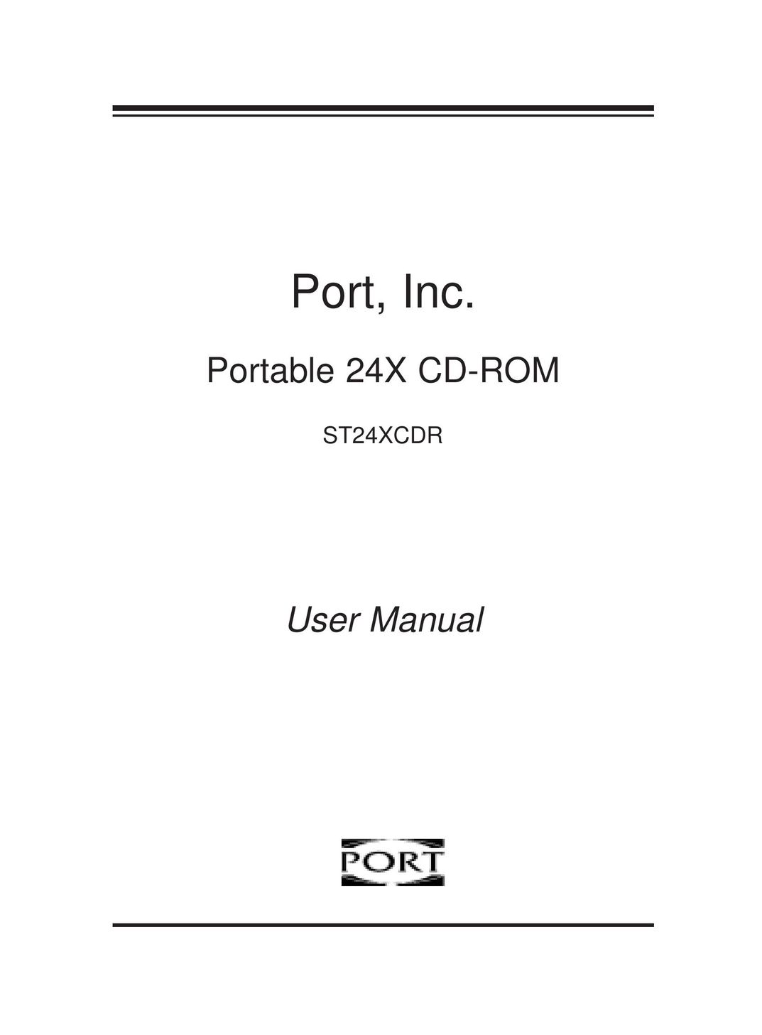PORT ST24XCDR CD Player User Manual