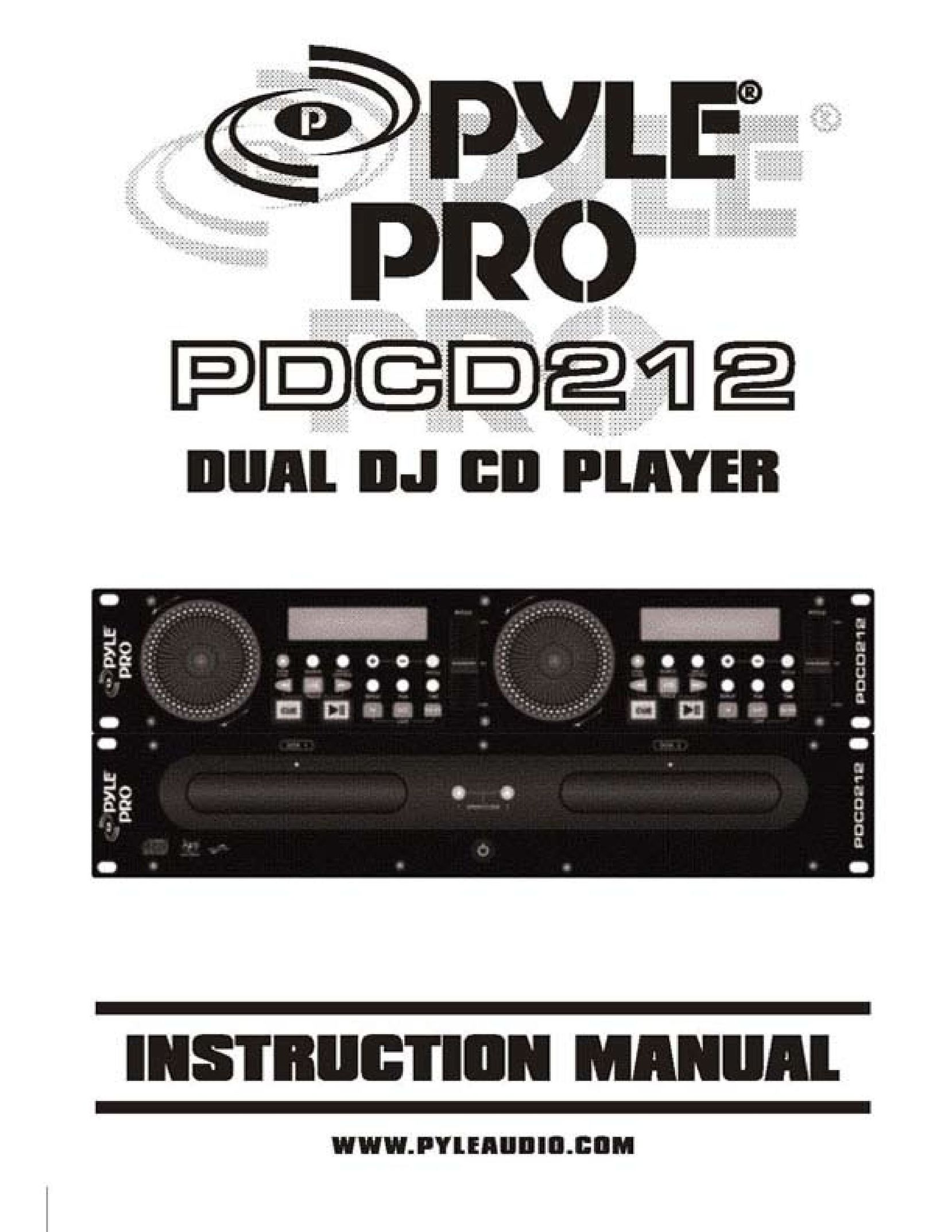 PYLE Audio PDCD212 CD Player User Manual